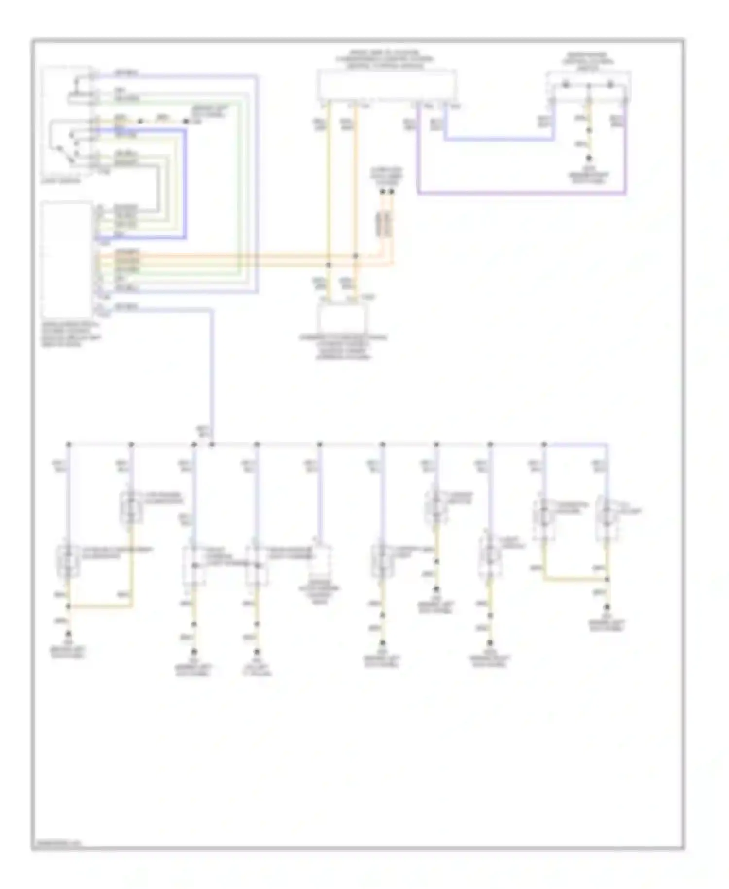 A3 Audi 8P facelift (2004-2008): Instrument illumination circuit (1 of 2)