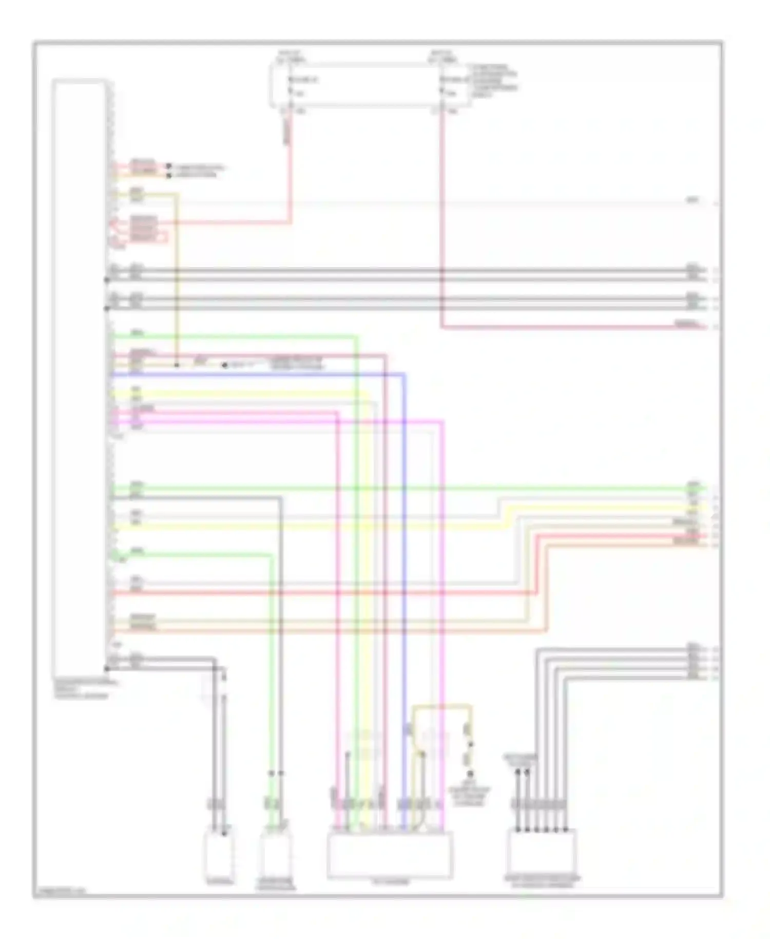 A3 Audi 8P facelift (2004-2008): Navigation circuit, without rns-e with amplifier (1 of 2)