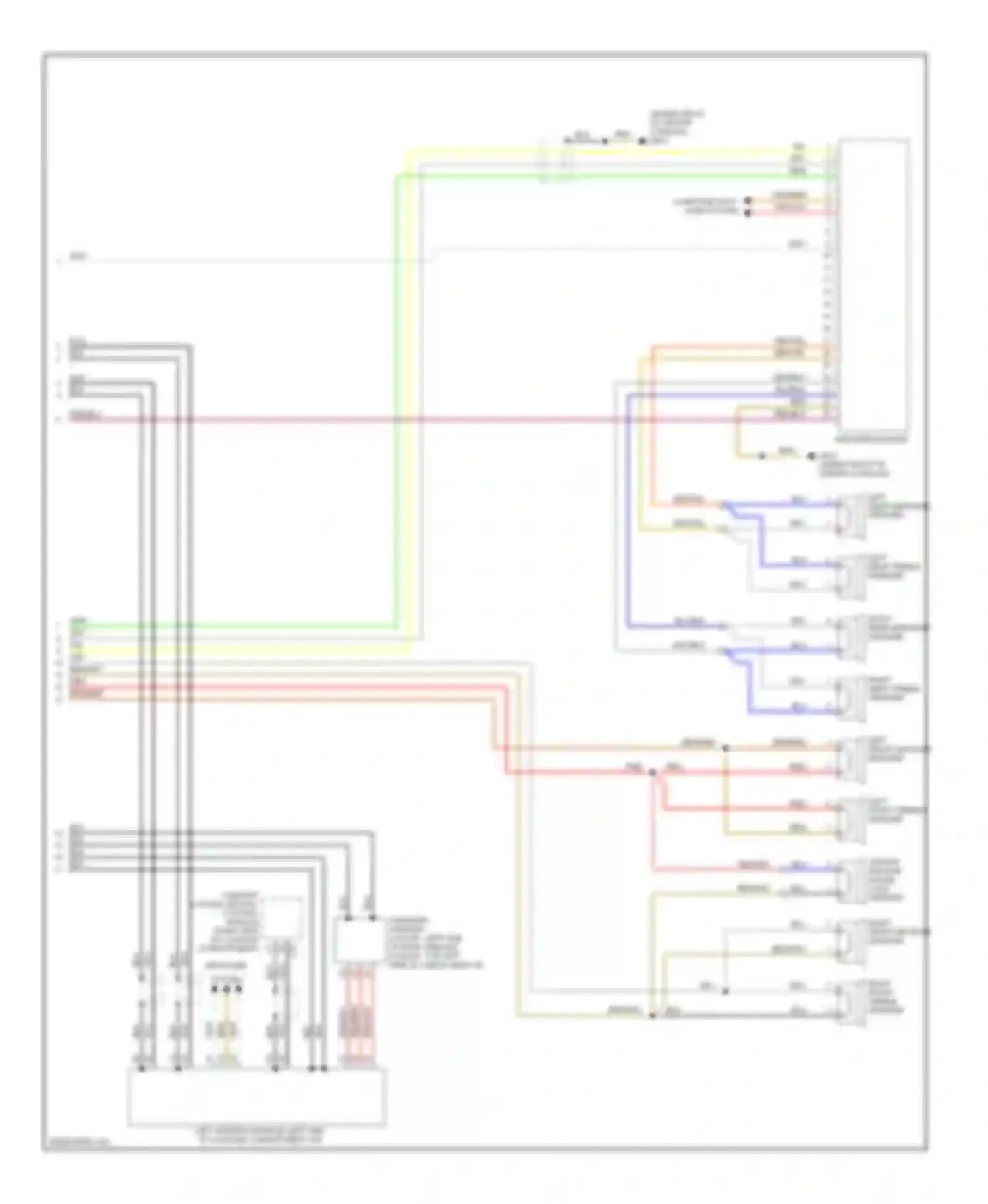 A3 Audi 8P facelift (2004-2008): Navigation circuit, without rns-e with amplifier (2 of 2)