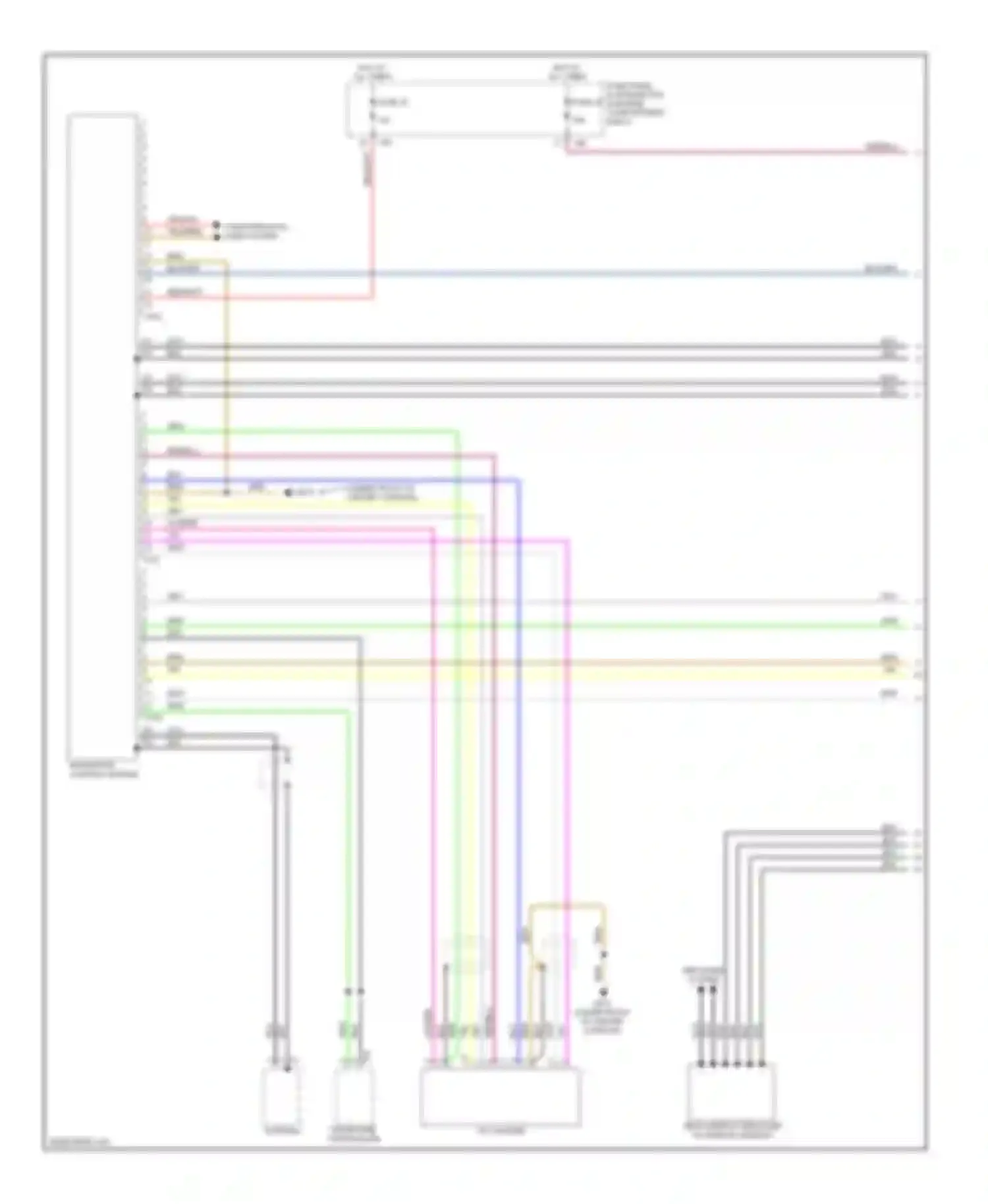 A3 Audi 8P facelift (2004-2008): Navigation circuit, without rns-e with bose (1 of 2)