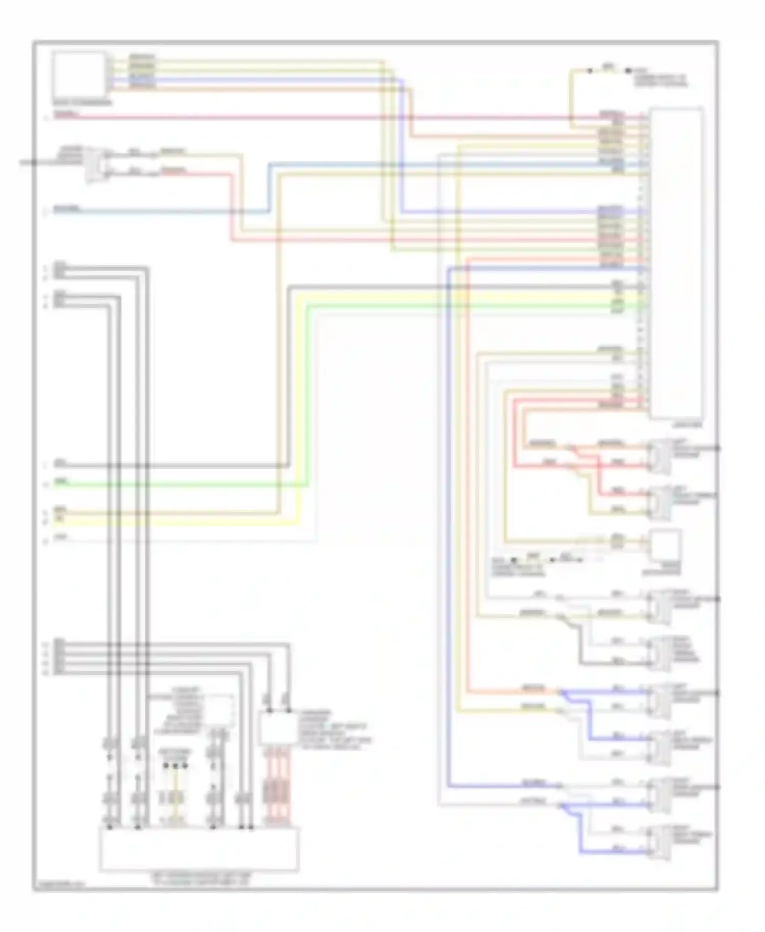 A3 Audi 8P facelift (2004-2008): Navigation circuit, without rns-e with bose (2 of 2)
