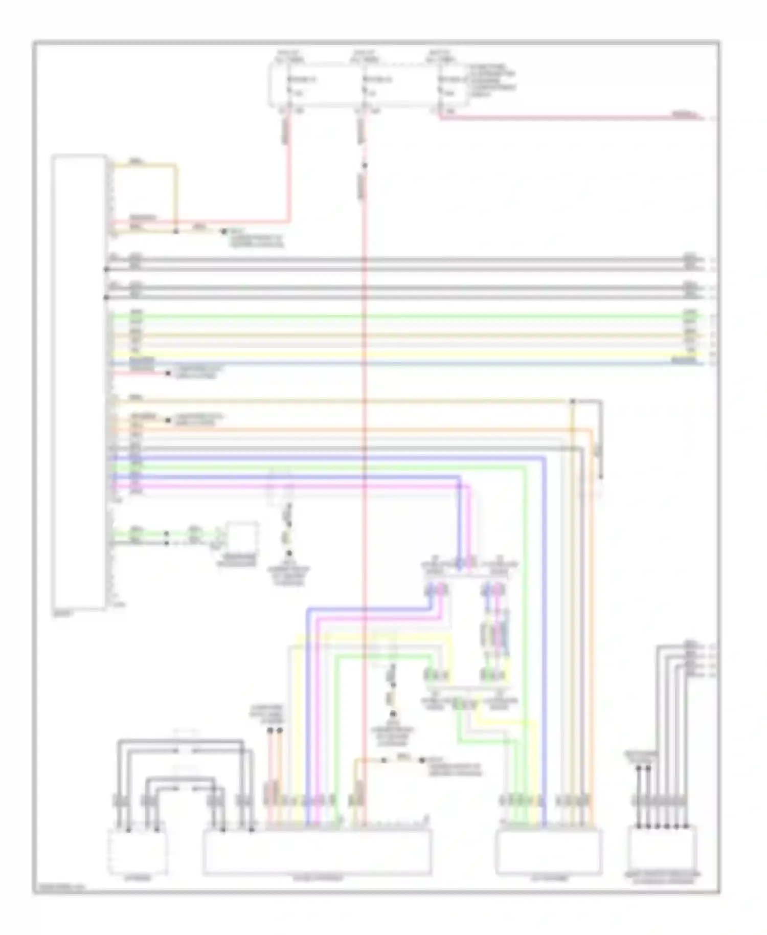 A3 Audi 8P facelift (2004-2008): Bose radio circuit (1 of 2)