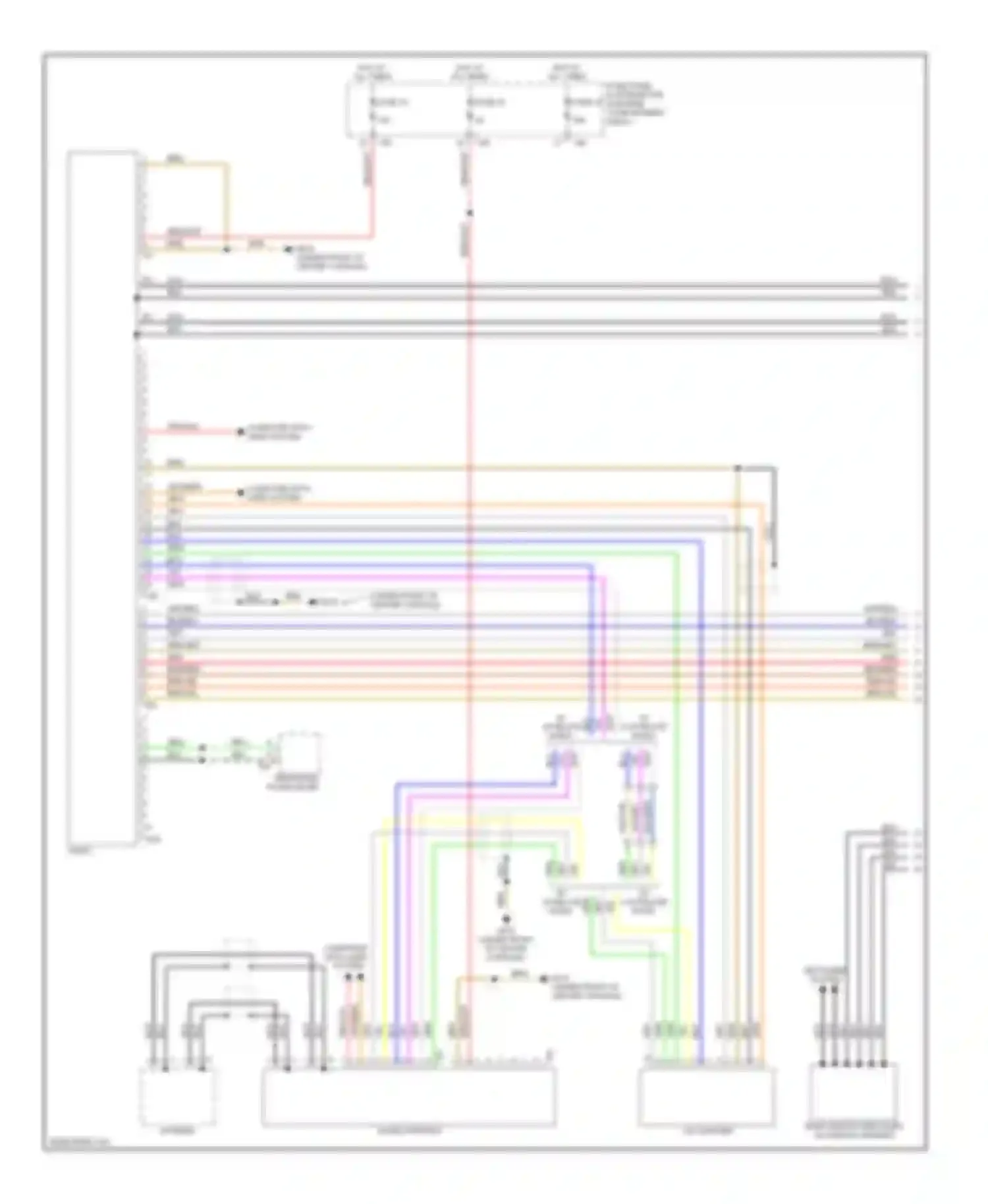 A3 Audi 8P facelift (2004-2008): Radio circuit, without amplifier (1 of 2)