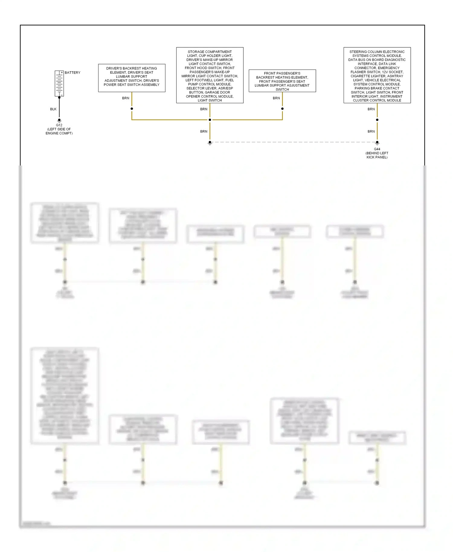 Audi A3 8P facelift (2004-2008) abs control module wiring diagram  (1 of 1)