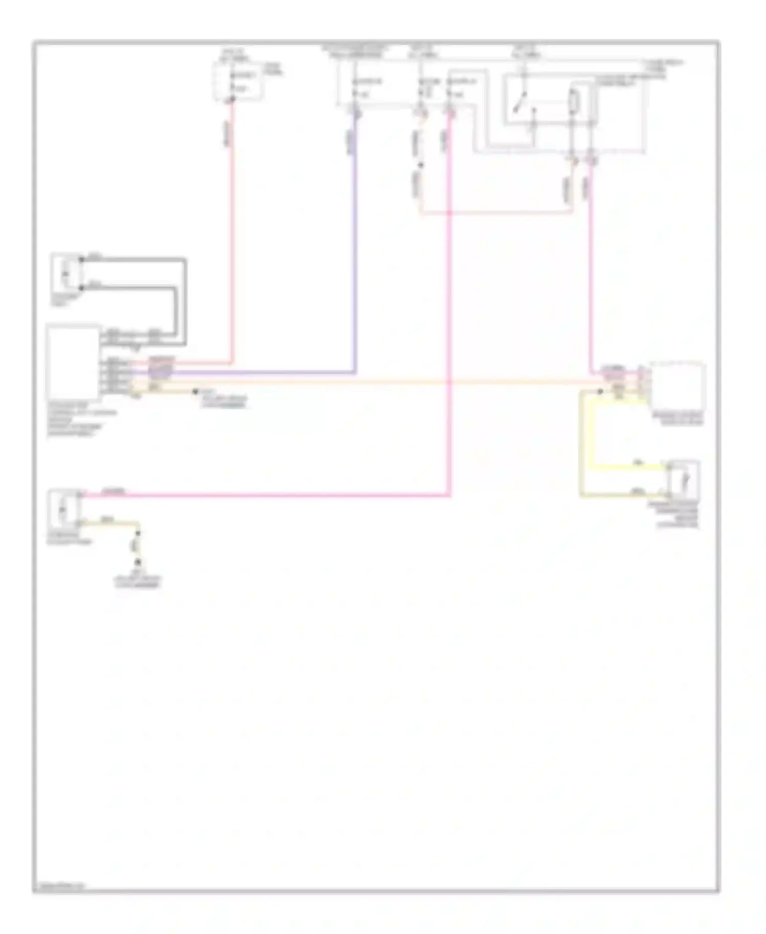 Wiring diagram after-run coolant pump for Audi A3 8P facelift (2004-2008) (1 of 3)
