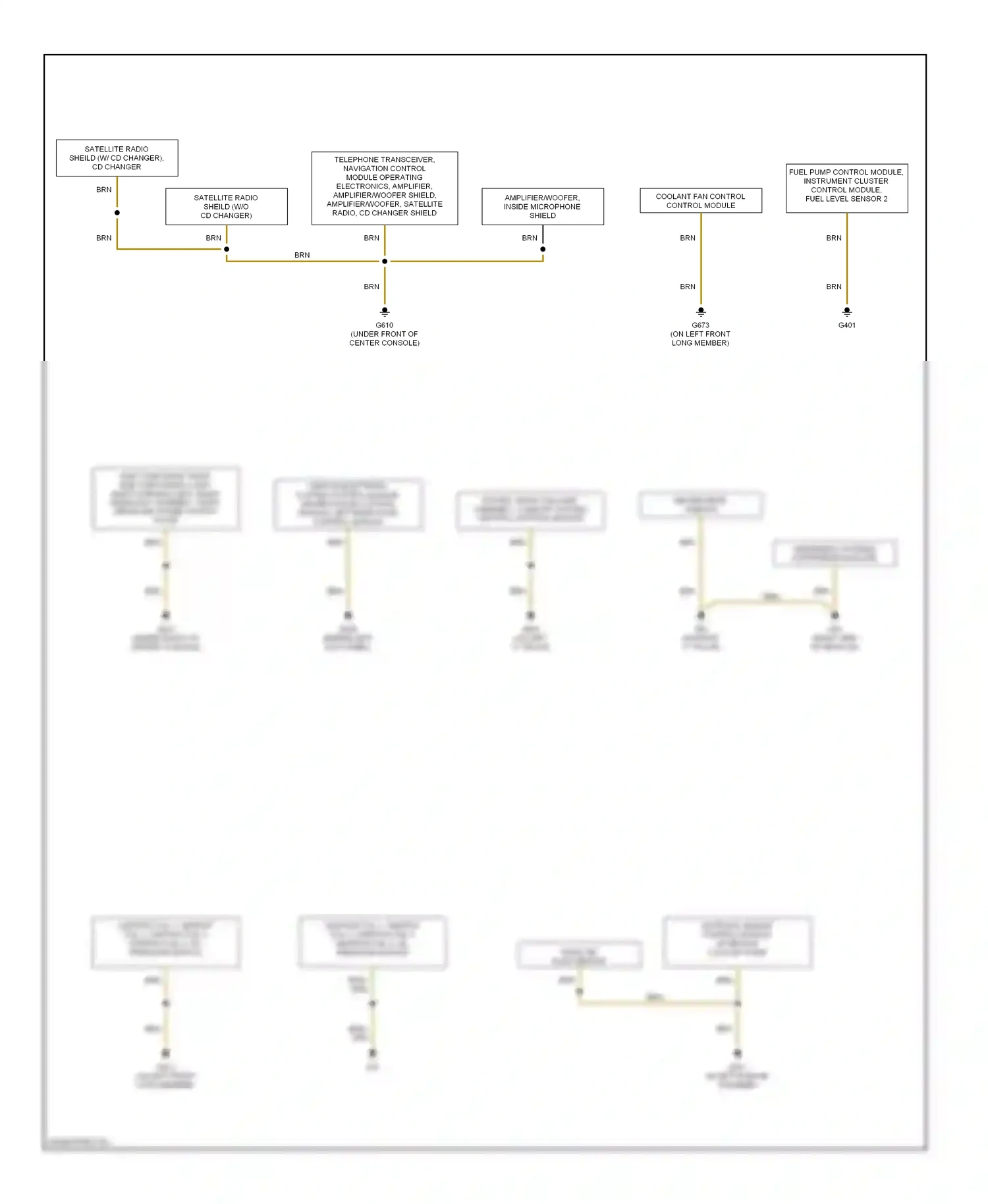 Audi A3 8P facelift (2004-2008) (behind left kick panel) wiring diagram  (14 of 28)