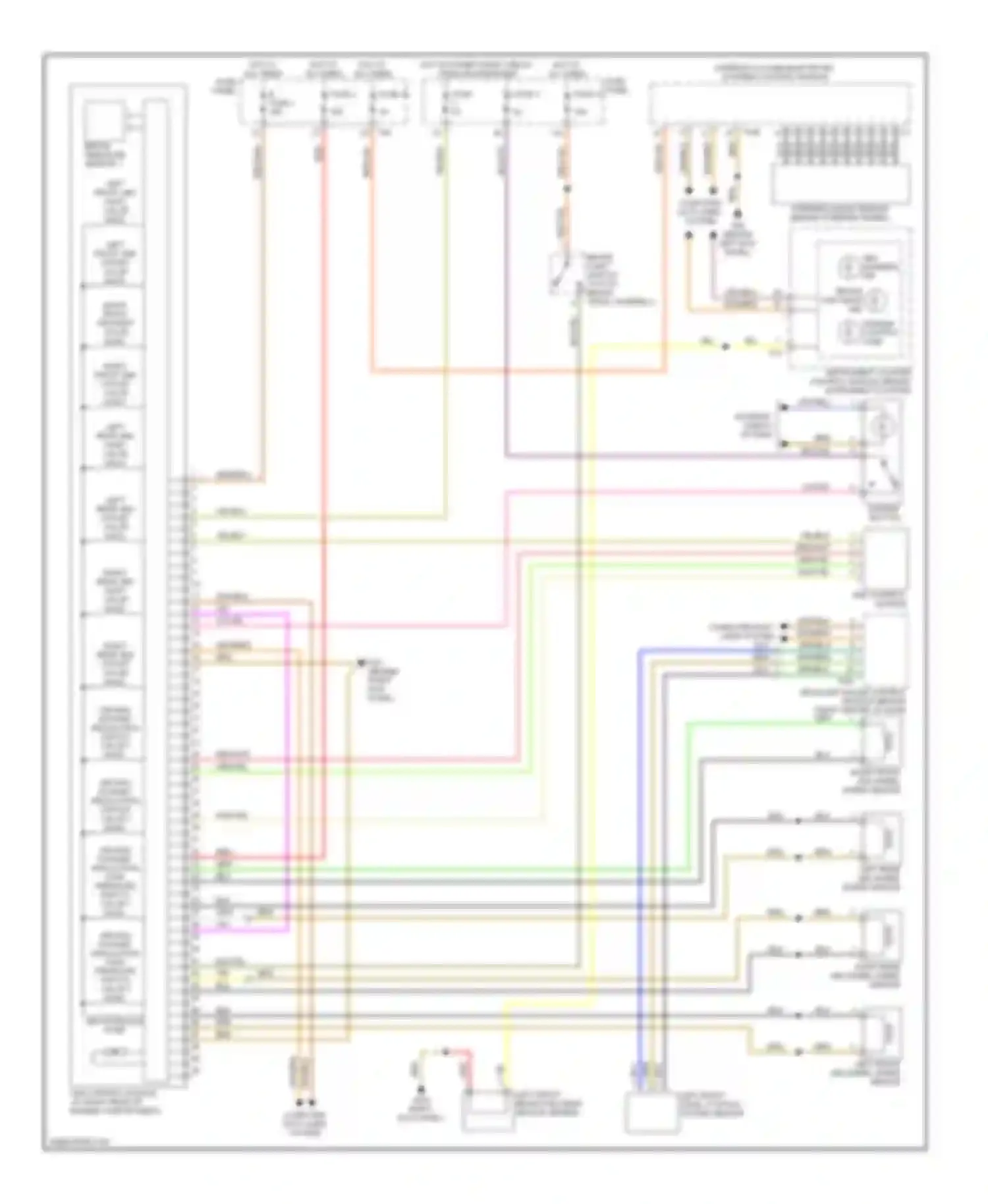 Wiring diagram computer data lines system for Audi A3 8P facelift (2004-2008)