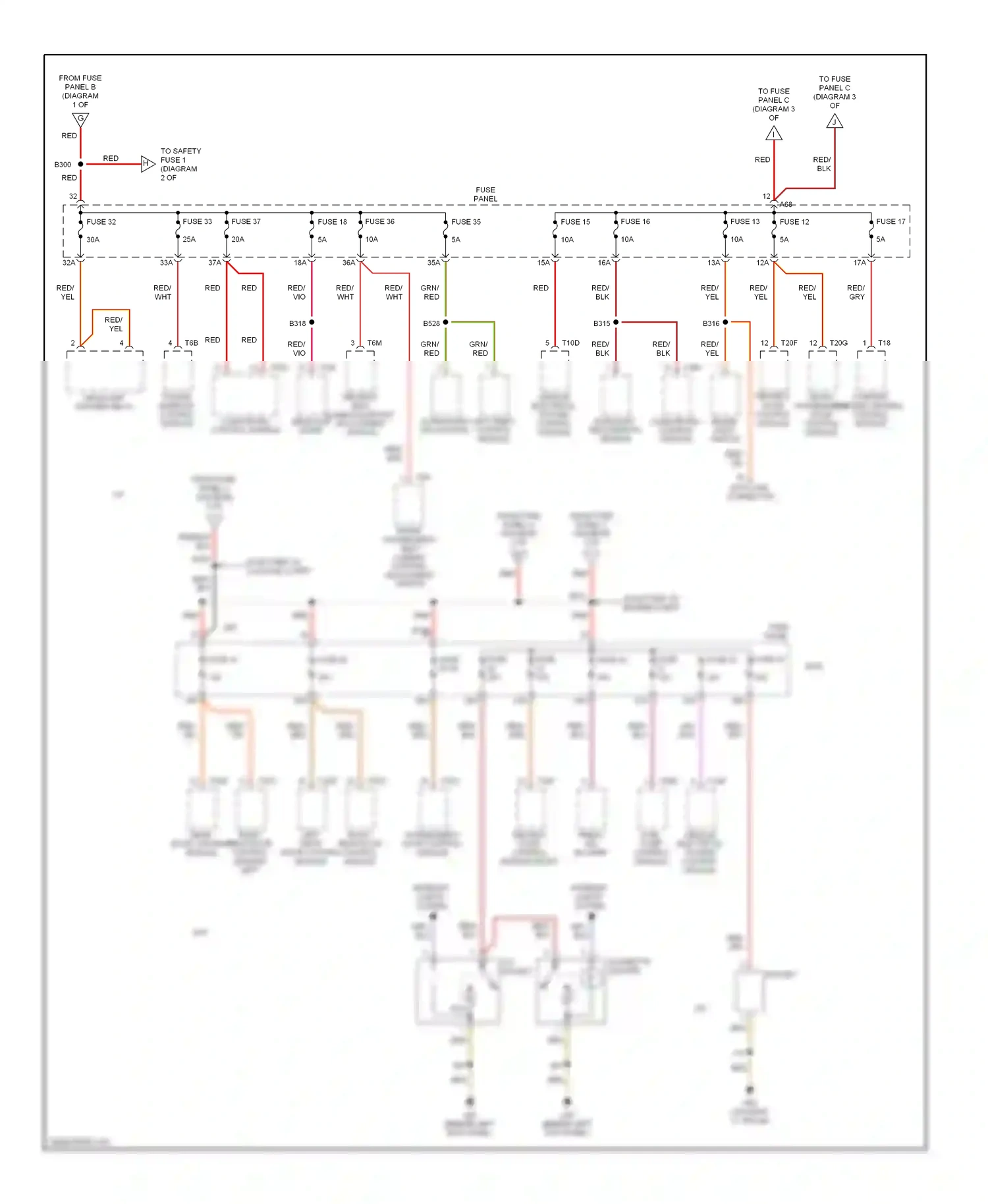 Audi A3 8P facelift (2004-2008) blu wiring diagram  (37 of 63)