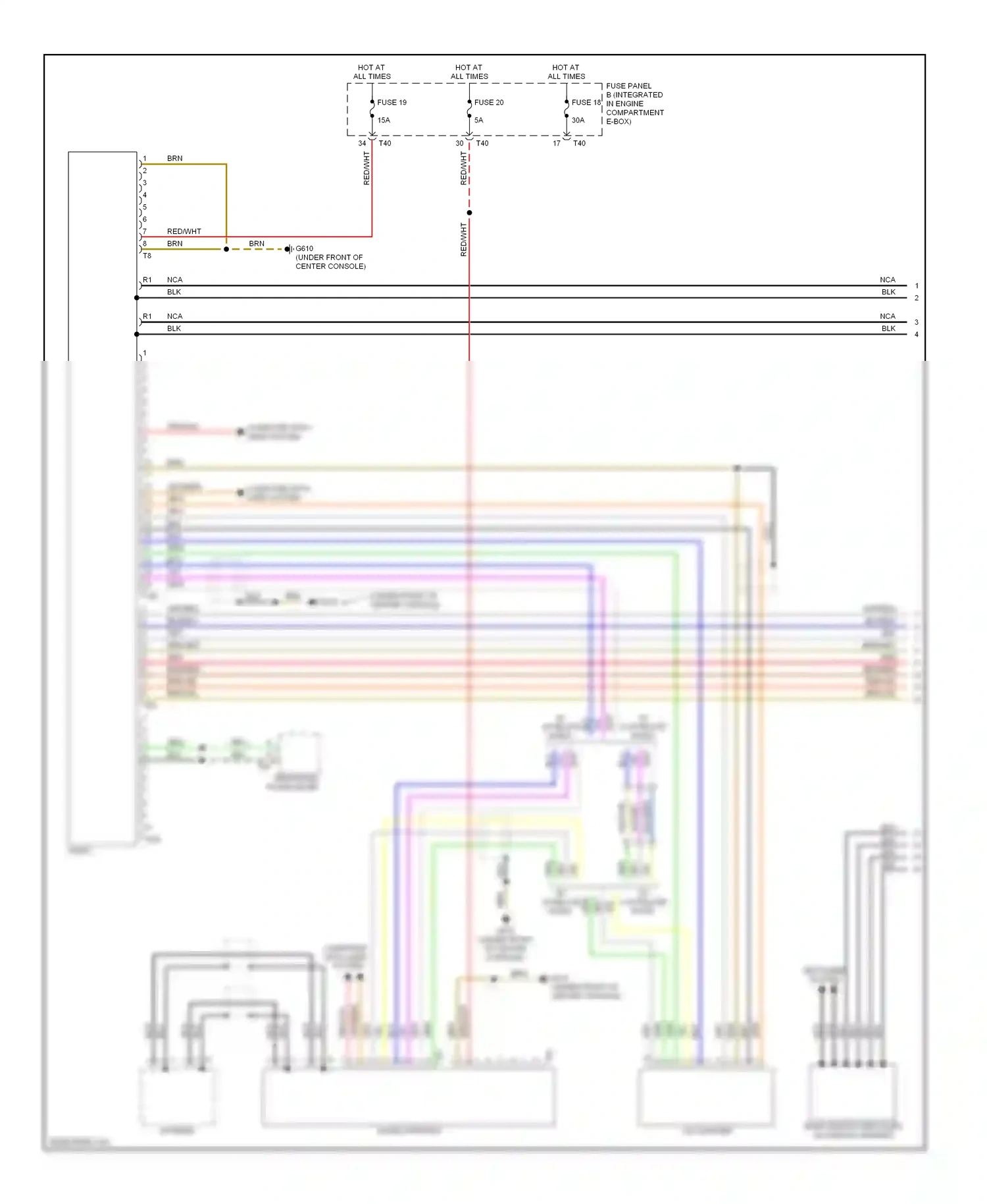 Audi A3 8P facelift (2004-2008) brn/red wiring diagram  (20 of 27)