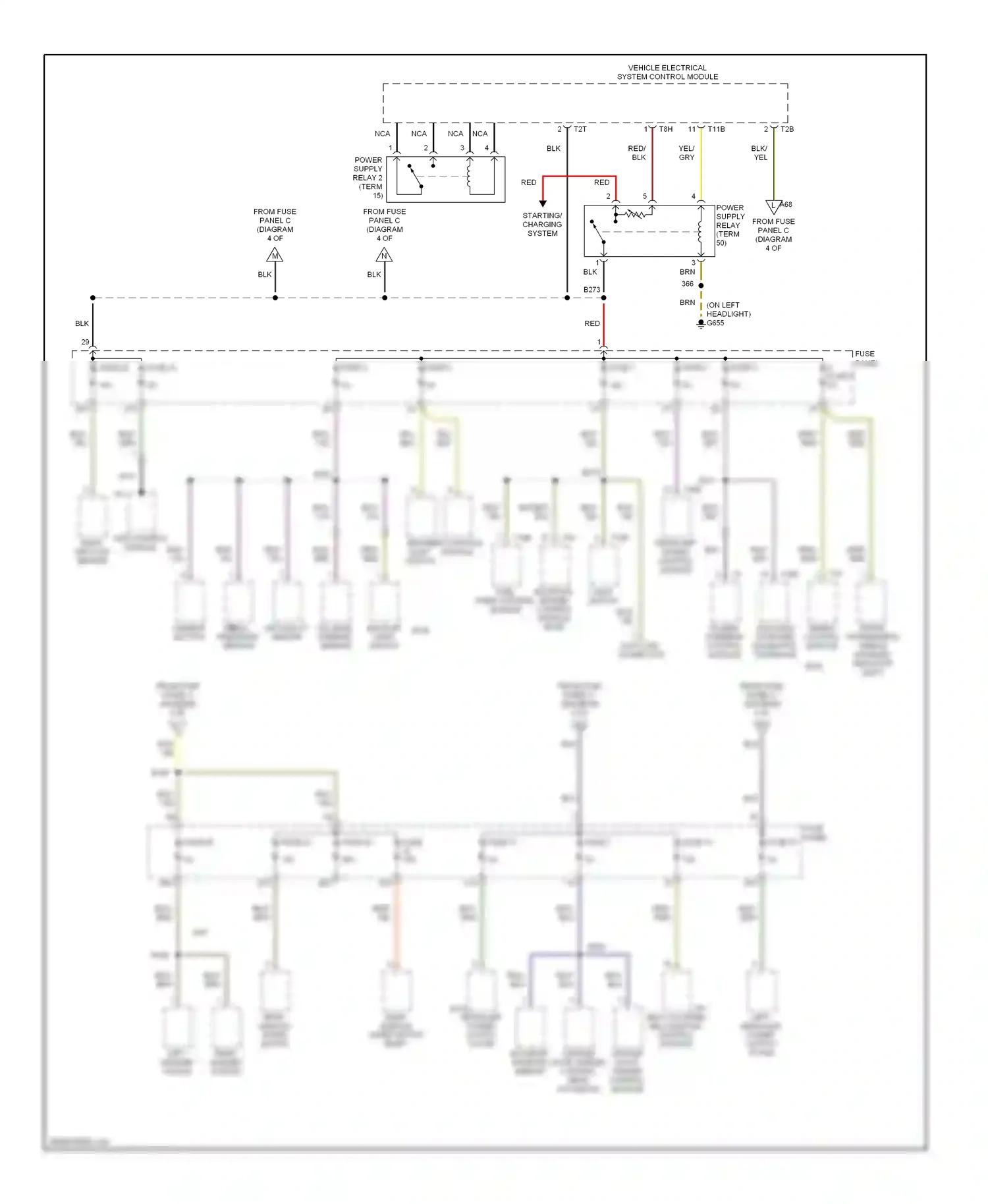 Audi A3 8P facelift (2004-2008) front passenger's airbag disabled indicator light airbag control module wiring diagram  (1 of 1)