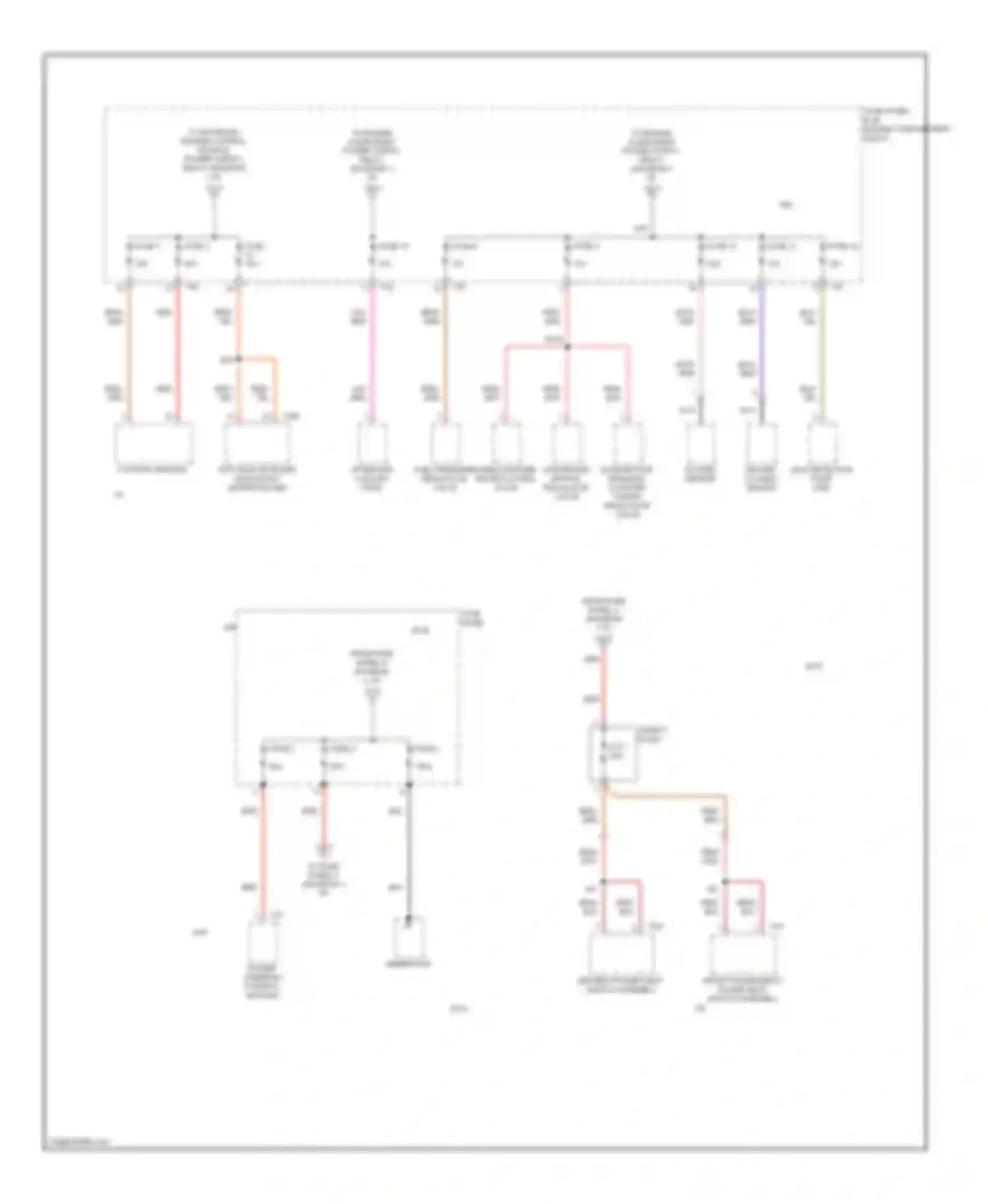 Wiring diagram data bus on board diagnostic interface abs control module for Audi A3 8P facelift (2004-2008)