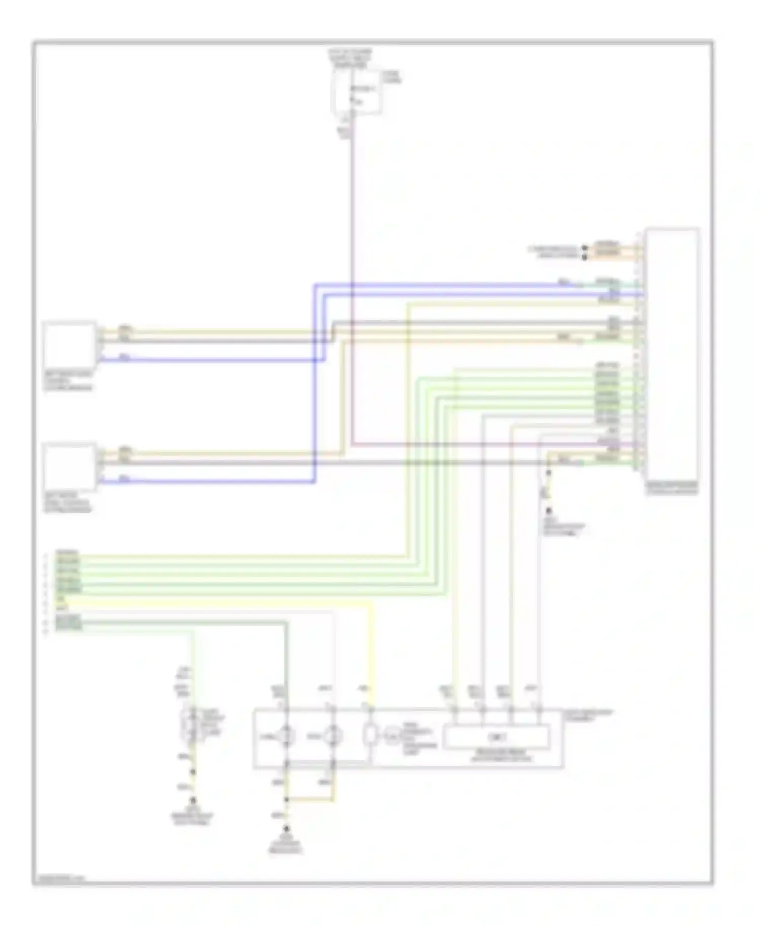 Wiring diagram grn/blu for Audi A3 8P facelift (2004-2008) (3 of 3)