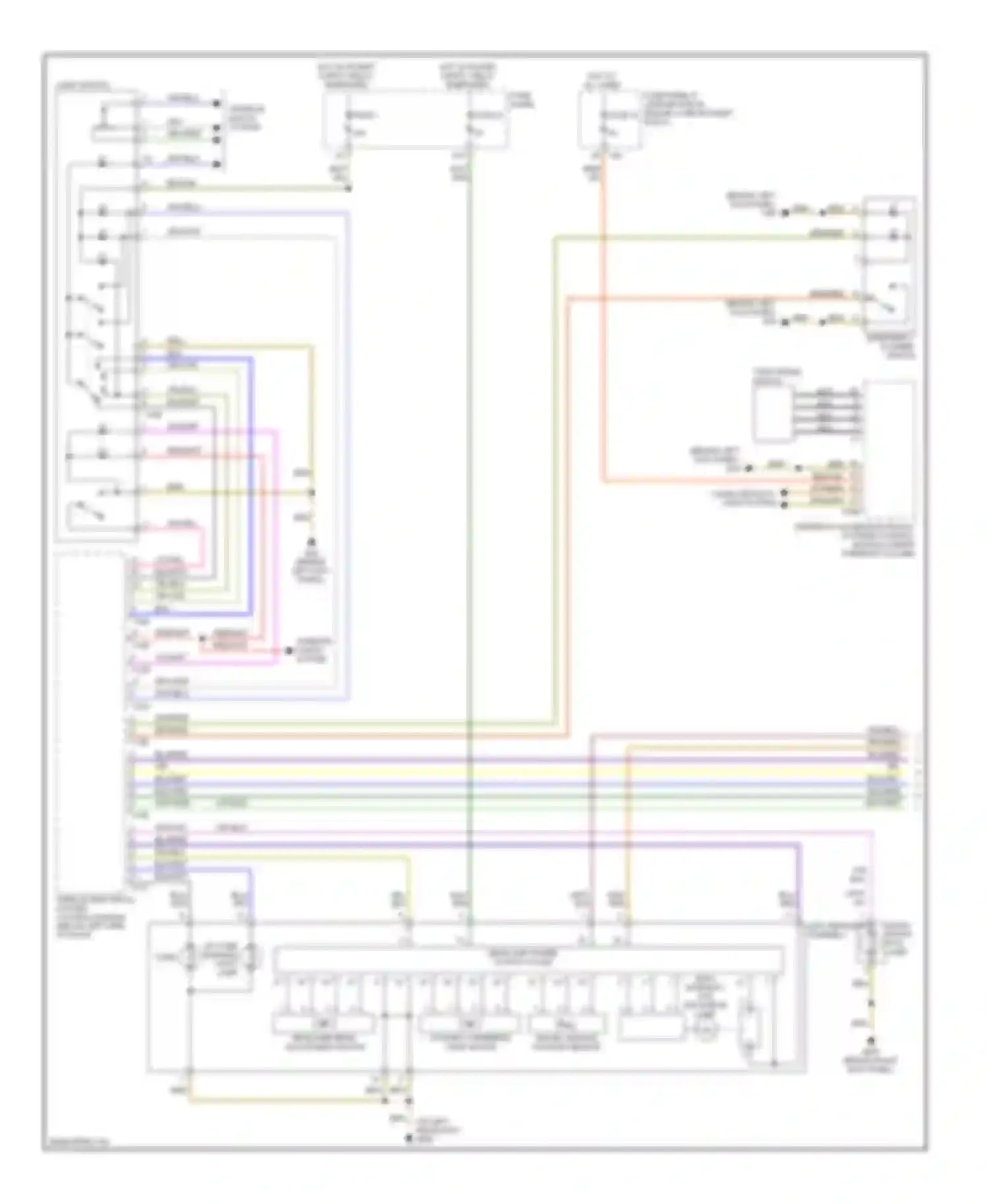 Wiring diagram daytime running light lamp for Audi A3 8P facelift (2004-2008)