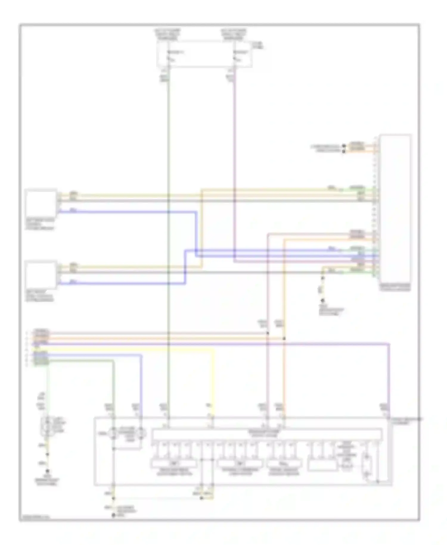 Wiring diagram daytime running light lamp for Audi A3 8P facelift (2004-2008)