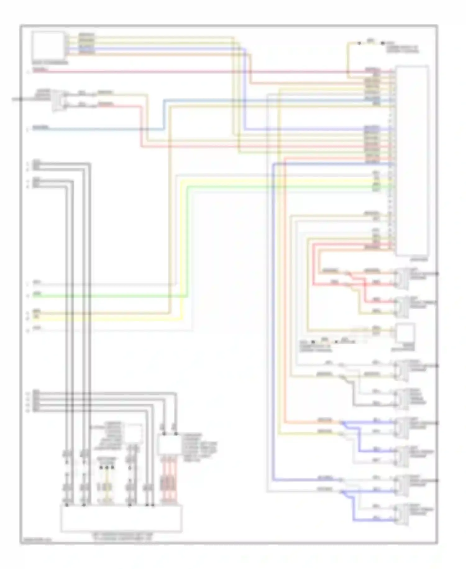 Wiring diagram inside microphone for Audi A3 8P facelift (2004-2008) (1 of 5)