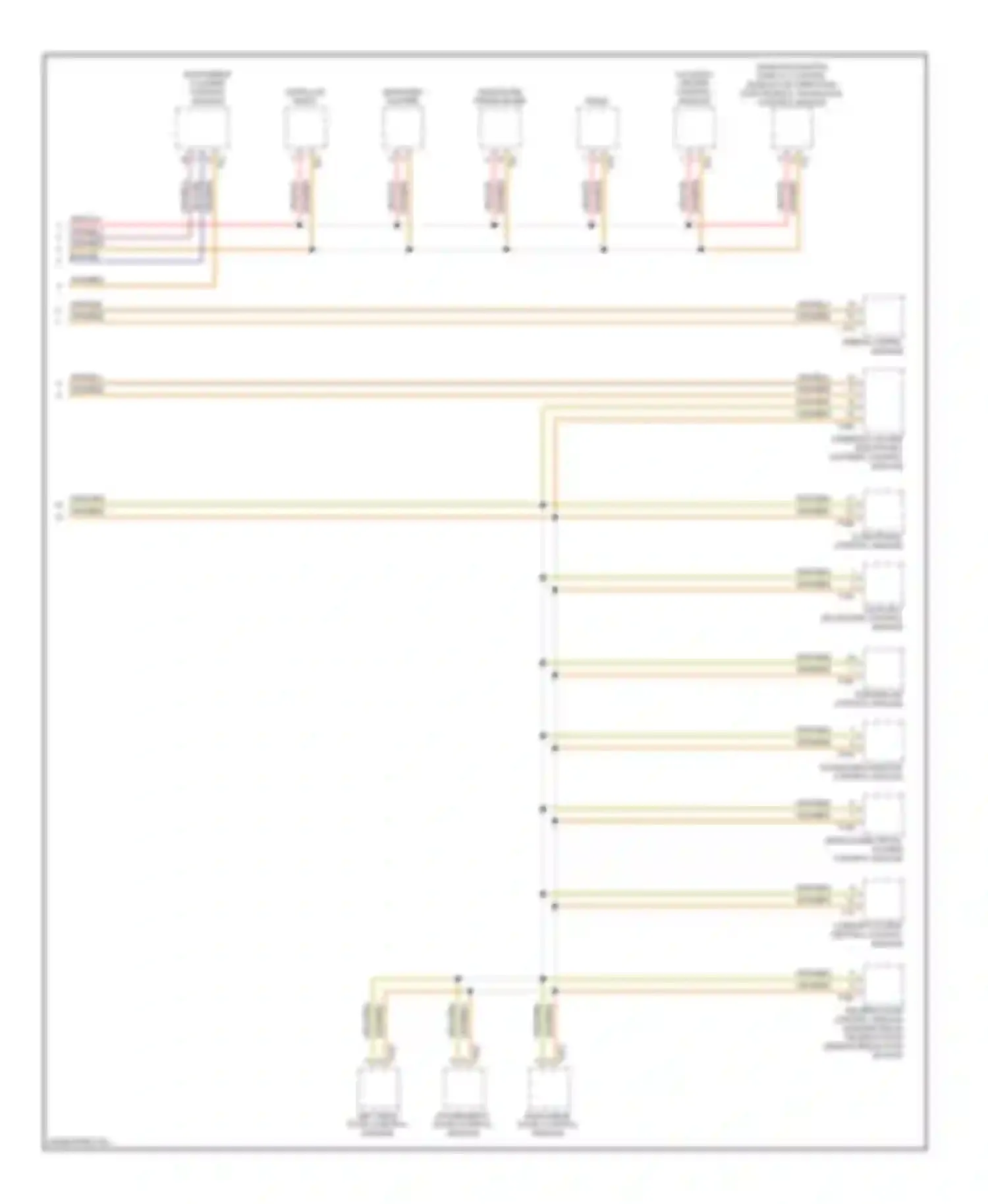 Wiring diagram towing recognition control module for Audi A3 8P facelift (2004-2008)