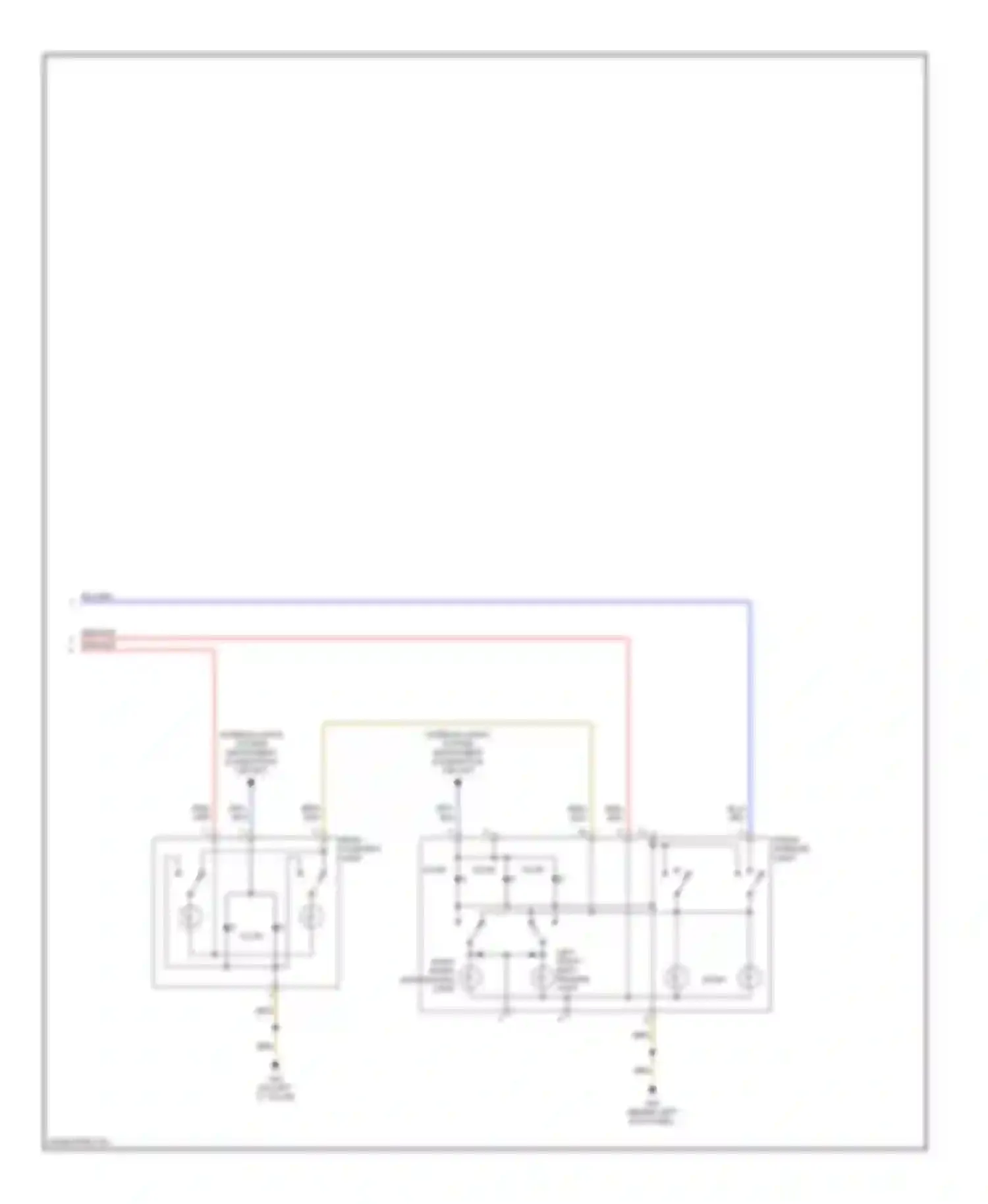 Wiring diagram left front map/ reading light for Audi A3 8P facelift (2004-2008)
