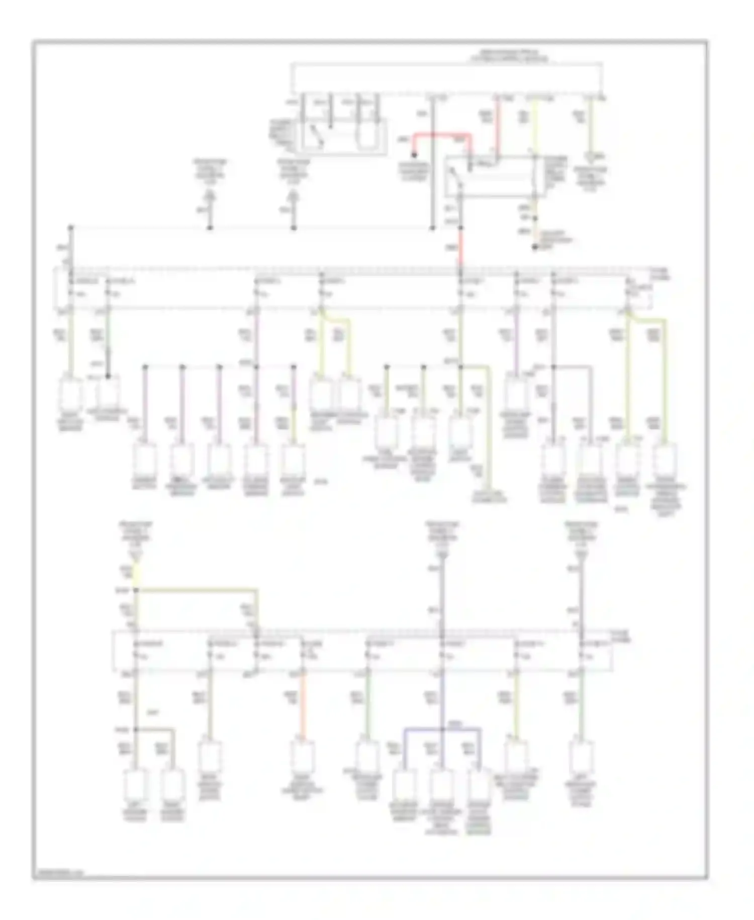 Wiring diagram headlamp range control module for Audi A3 8P facelift (2004-2008)