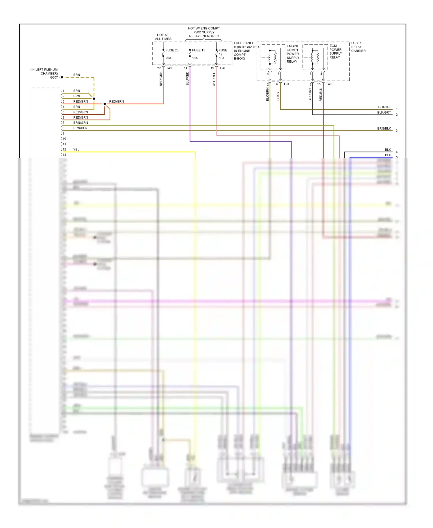 Audi A3 8P facelift (2004-2008) vio/grn wiring diagram  (1 of 5)