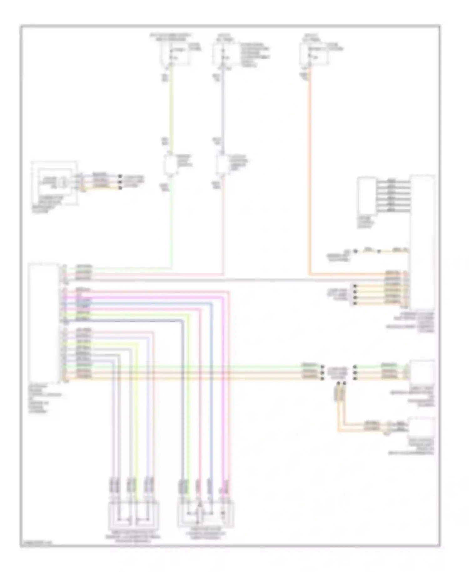Wiring diagram computer data lines system for Audi A3 8P facelift (2004-2008)