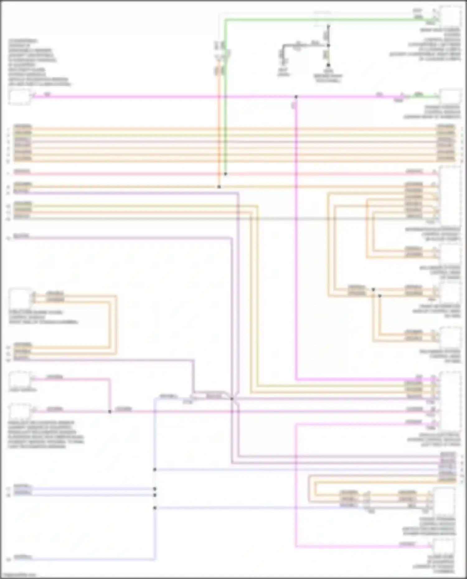 A3 Audi 8V facelift (2016-2020): Computer data lines circuit (3 of 4)