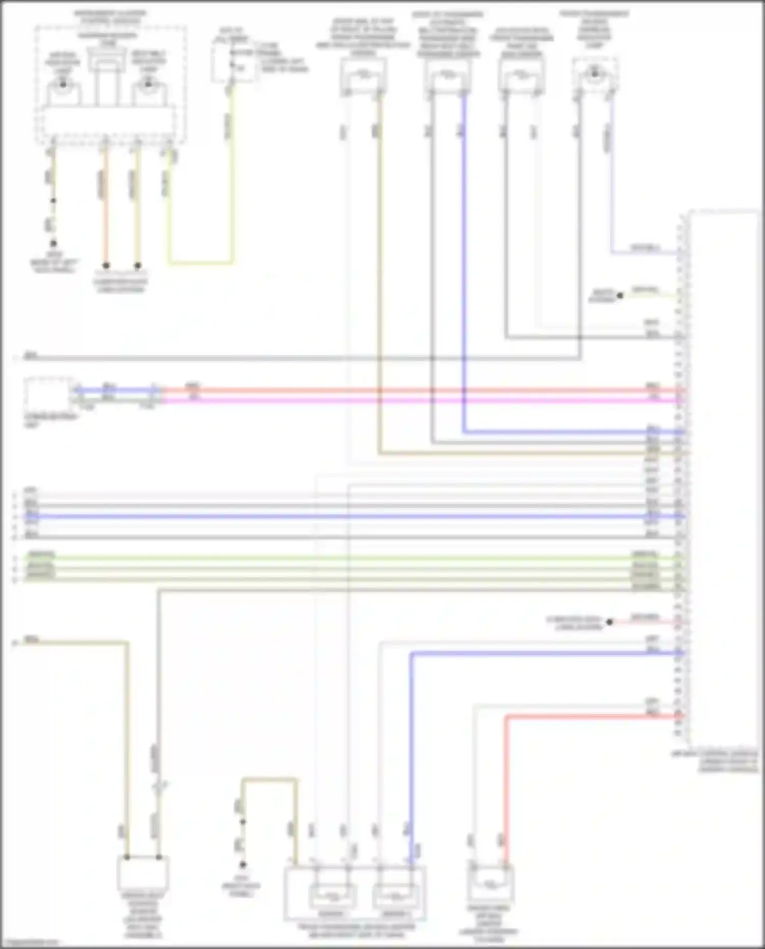 A3 Audi 8V facelift (2016-2020): Supplemental restraints circuit (3 of 3)