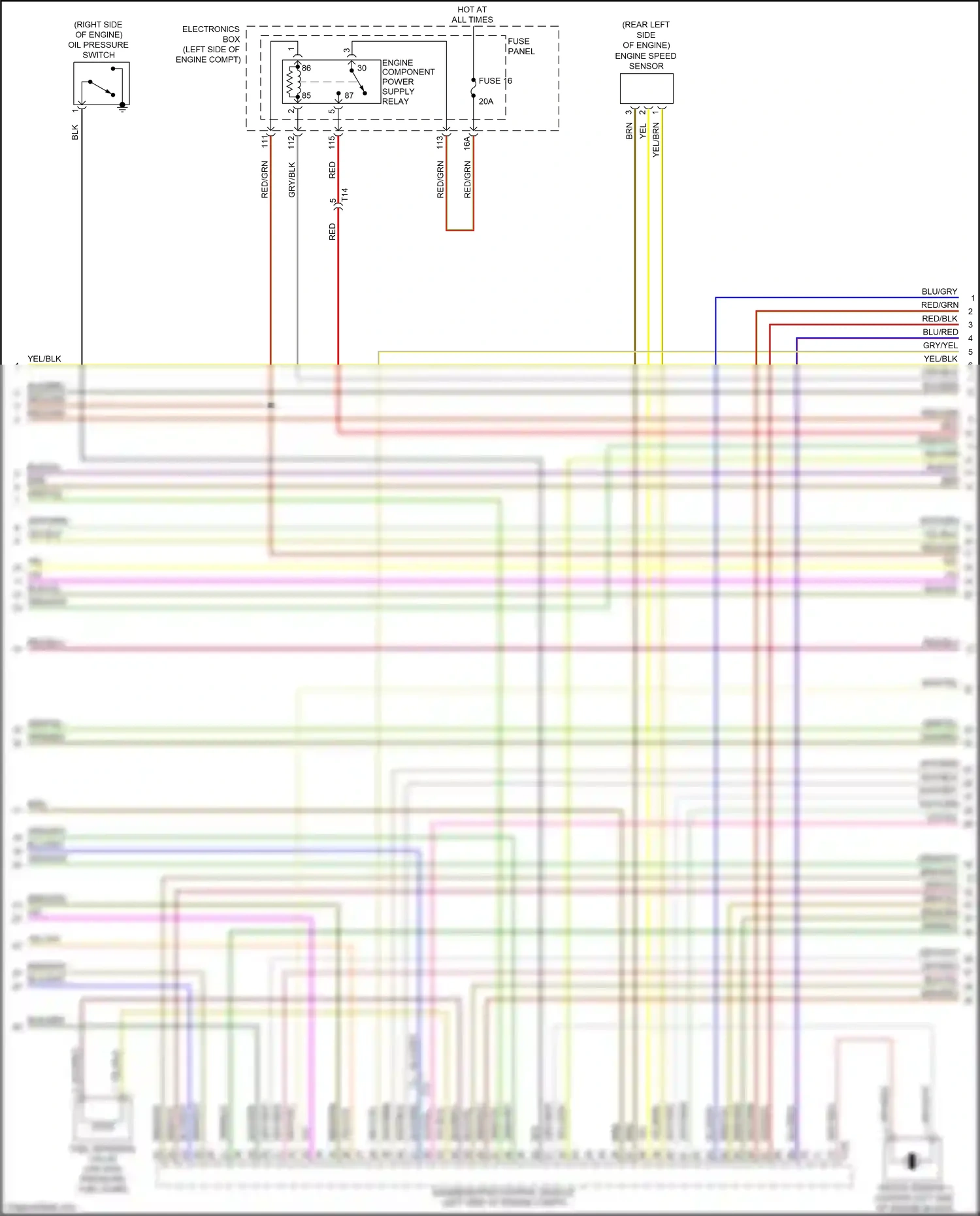 Wiring diagram blk/yel for Audi A3 8V facelift (2016-2020) (21 of 24)