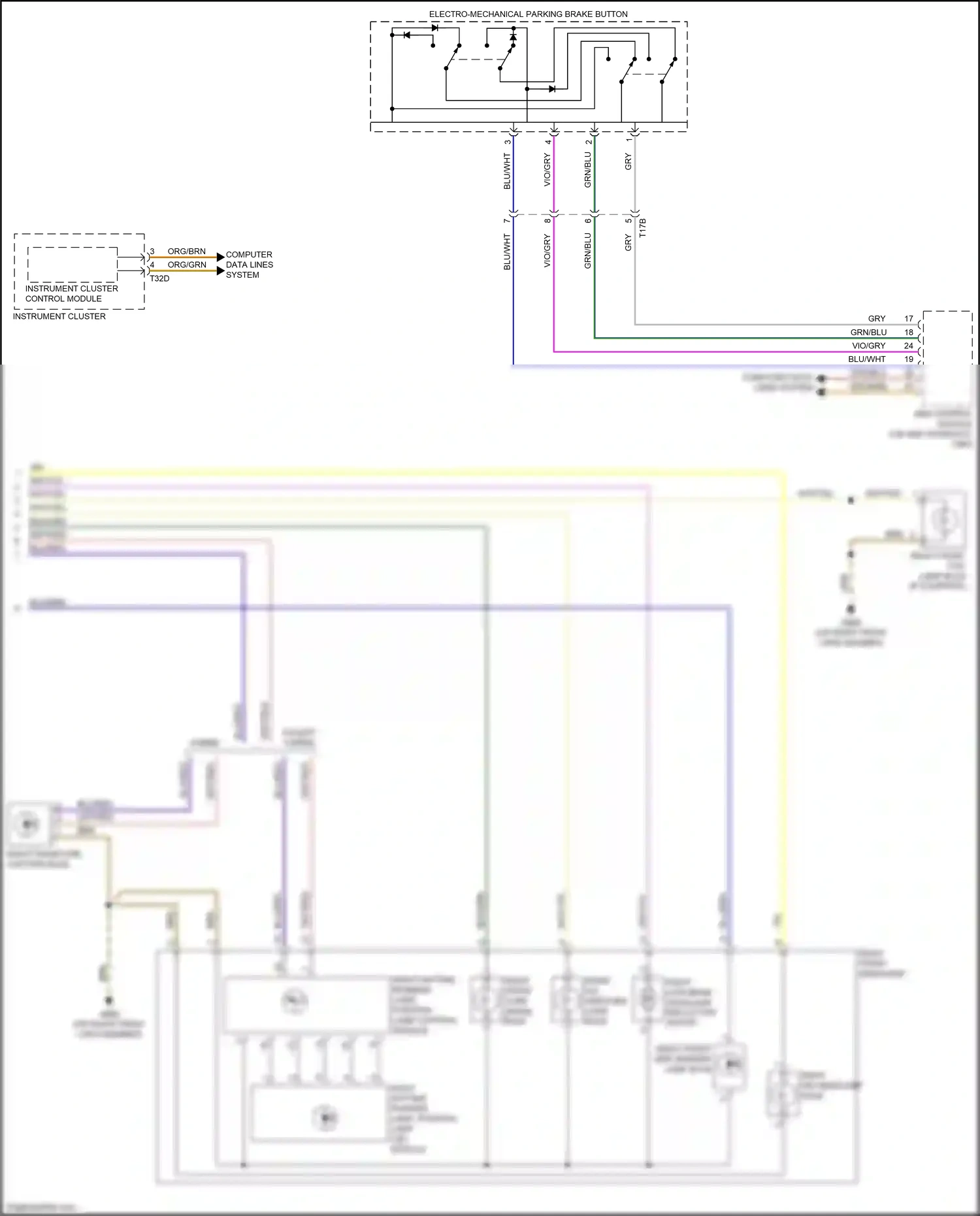 Wiring diagram blu/brn for Audi A3 8V facelift (2016-2020) (7 of 9)