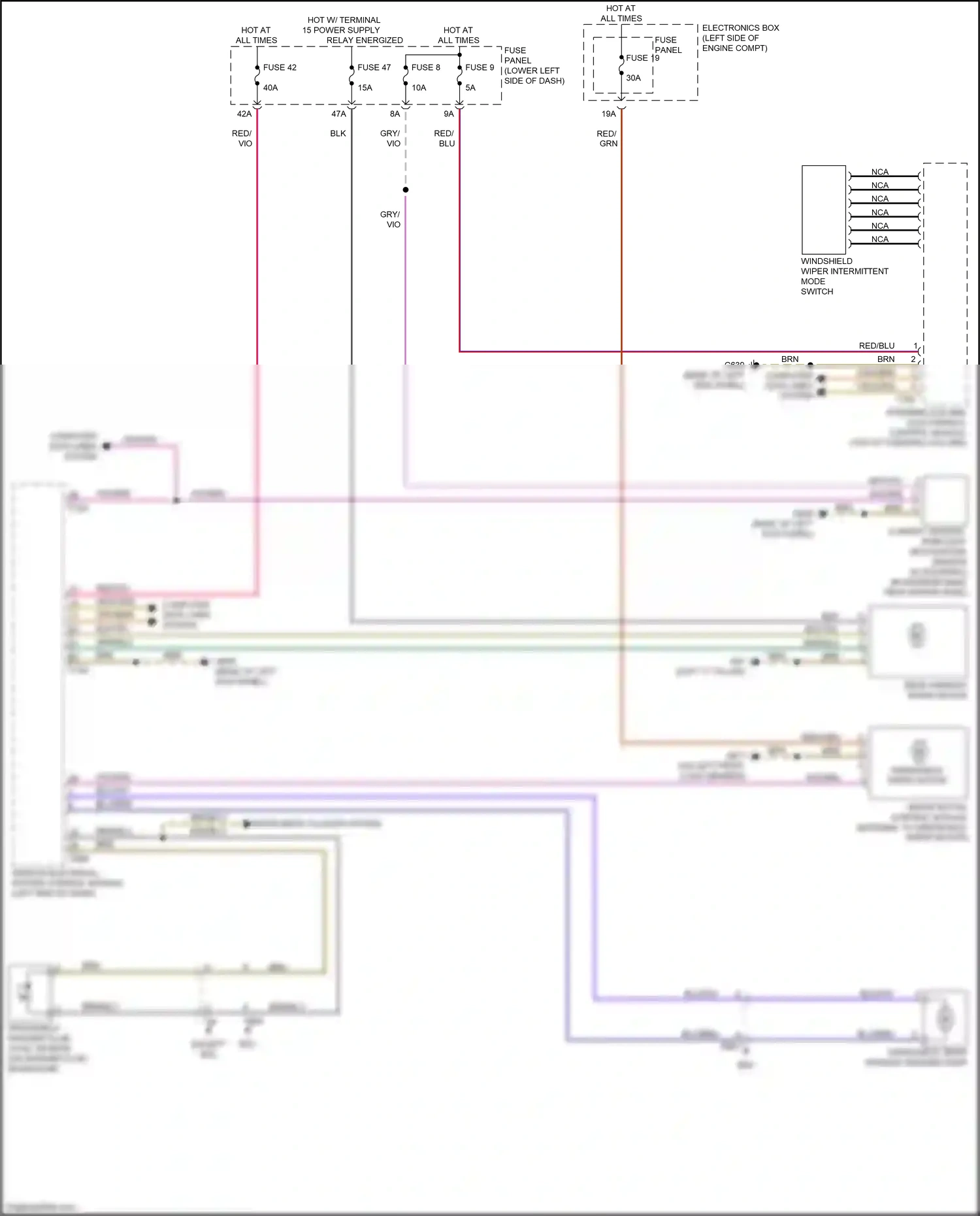 Wiring diagram brn/blu for Audi A3 8V facelift (2016-2020) (10 of 43)