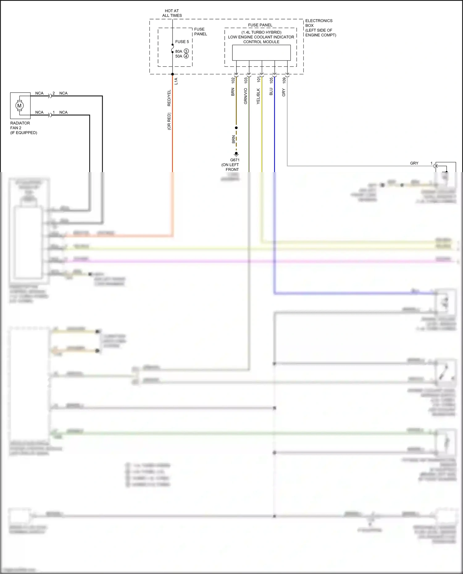 Wiring diagram brn/blu for Audi A3 8V facelift (2016-2020) (31 of 43)