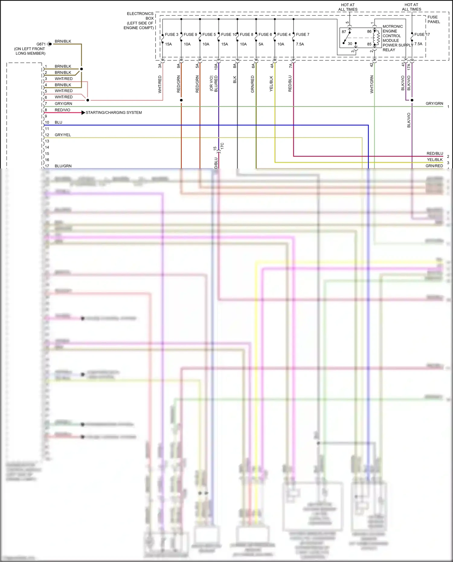 Wiring diagram brn/vio for Audi A3 8V facelift (2016-2020) (5 of 7)