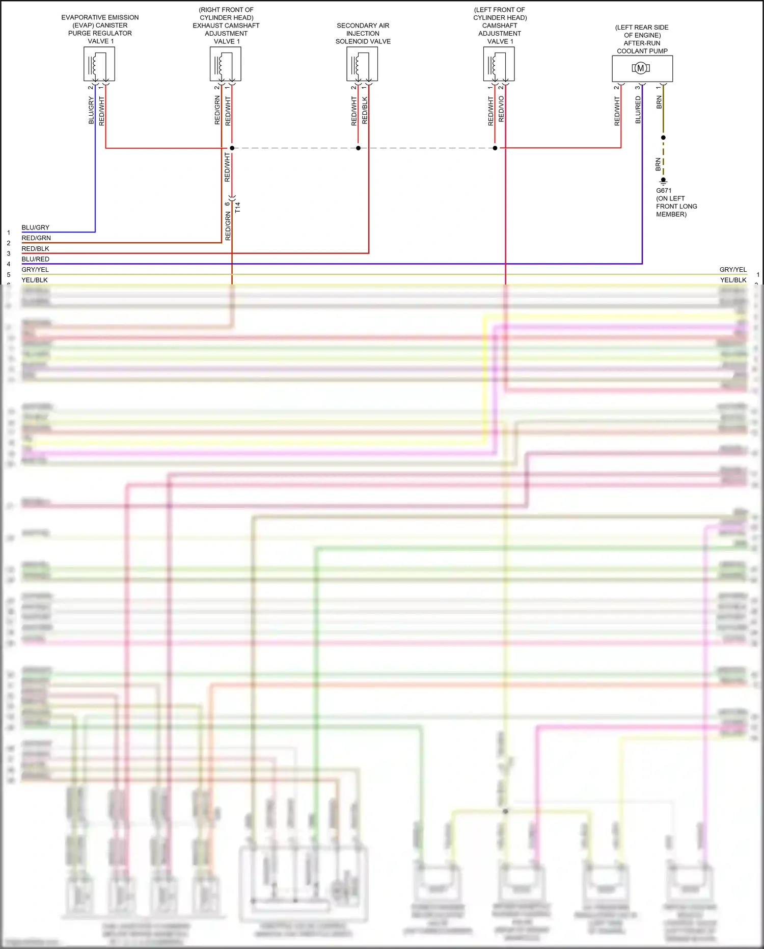 Wiring diagram brn/vio for Audi A3 8V facelift (2016-2020) (7 of 7)