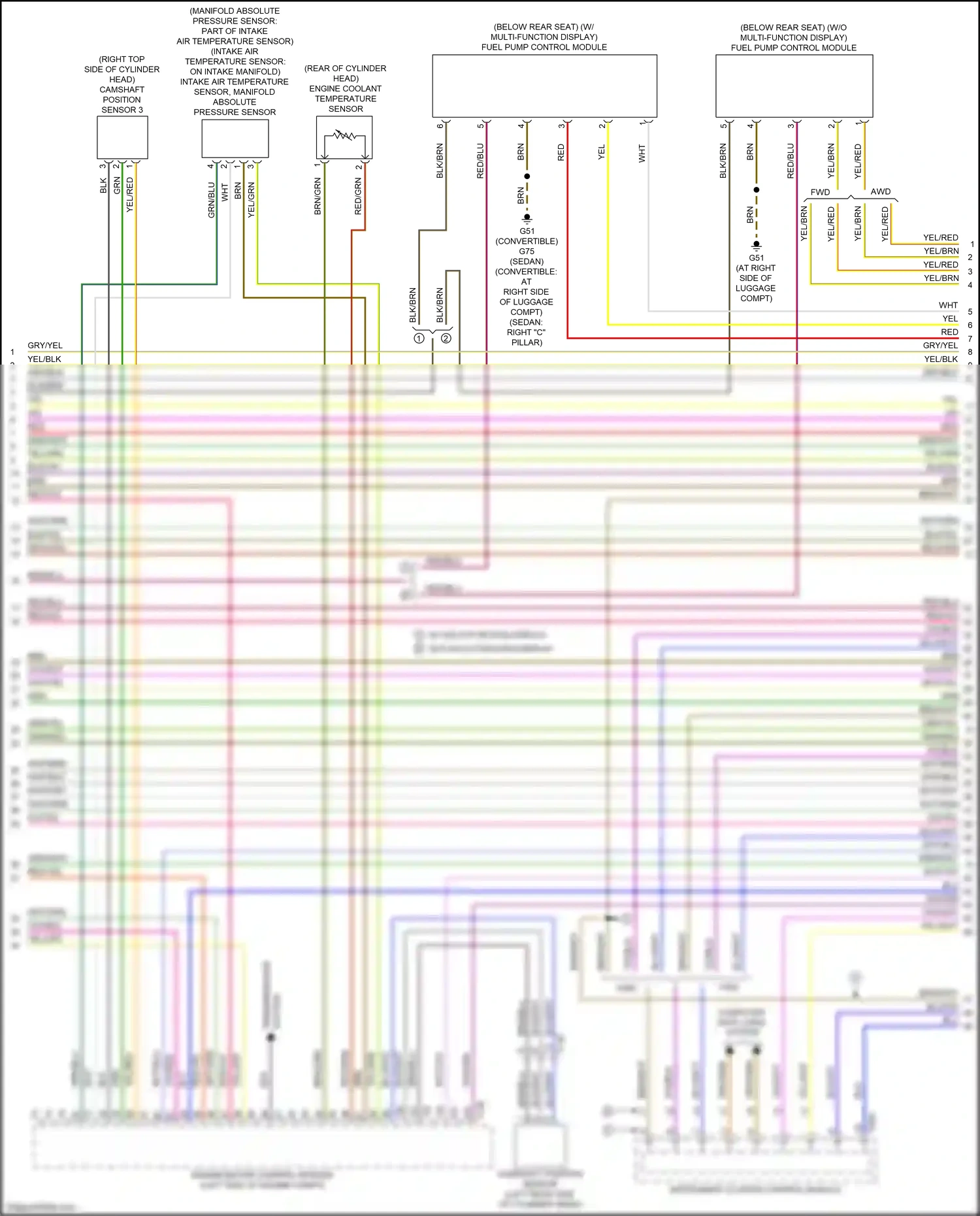 Wiring diagram camshaft position sensor for Audi A3 8V facelift (2016-2020) (1 of 1)