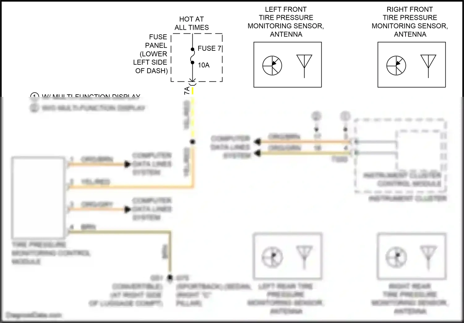 Wiring diagram computer data lines system for Audi A3 8V facelift (2016-2020) (67 of 100)