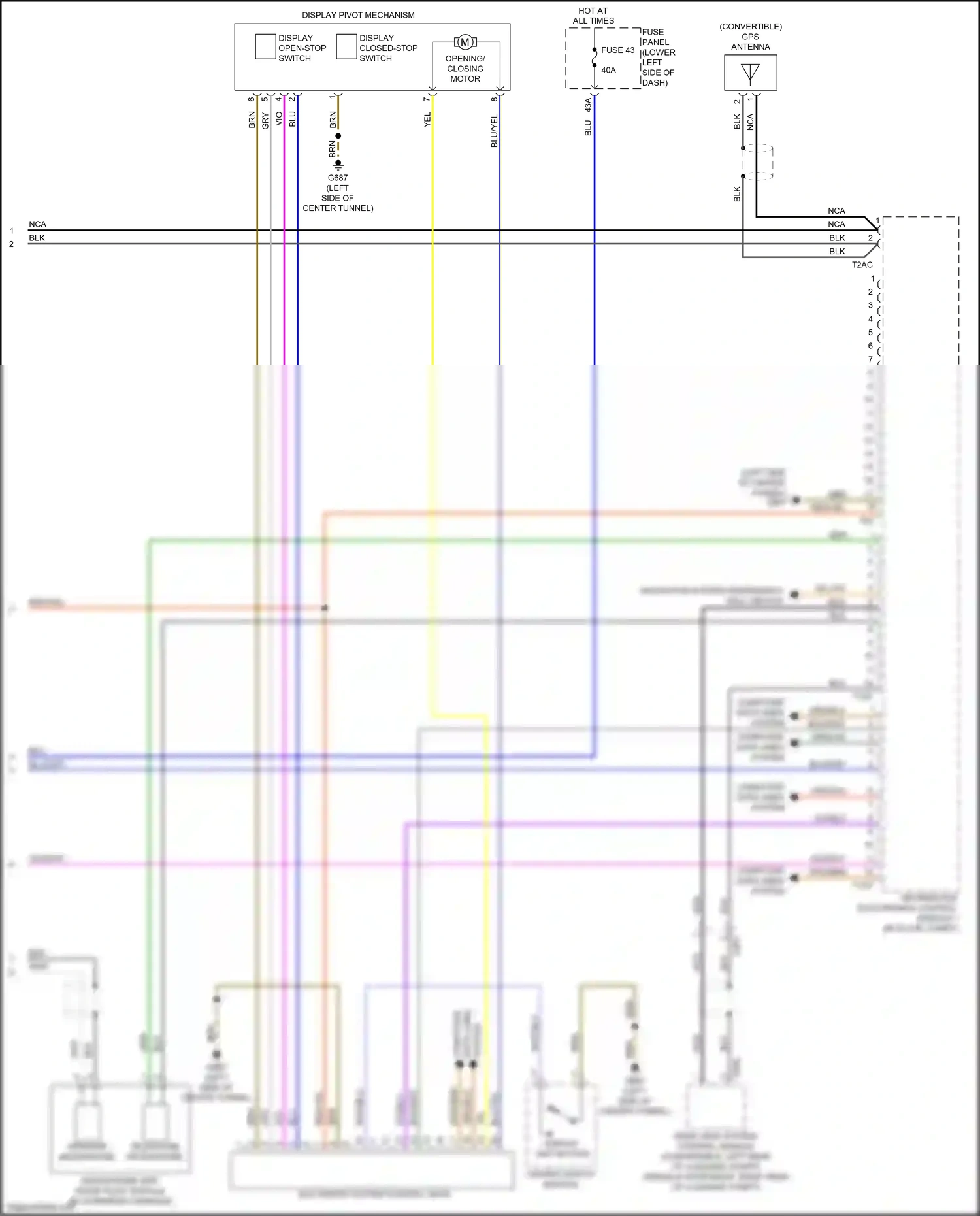 Wiring diagram data lines for Audi A3 8V facelift (2016-2020) (1 of 6)