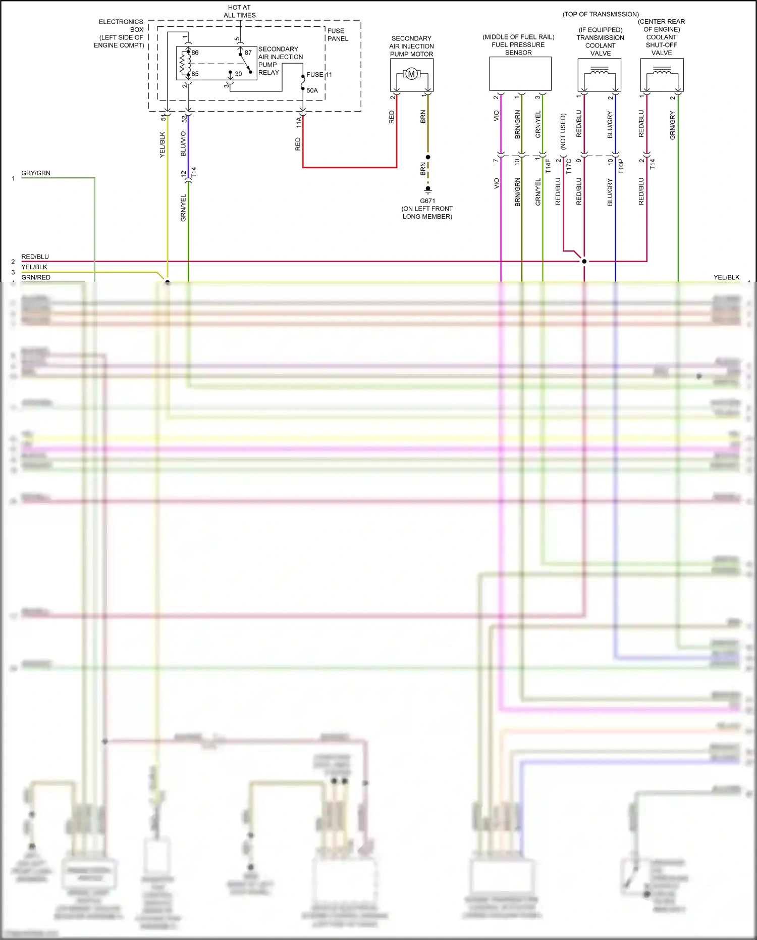 Wiring diagram engine temperature control actuator for Audi A3 8V facelift (2016-2020) (1 of 1)