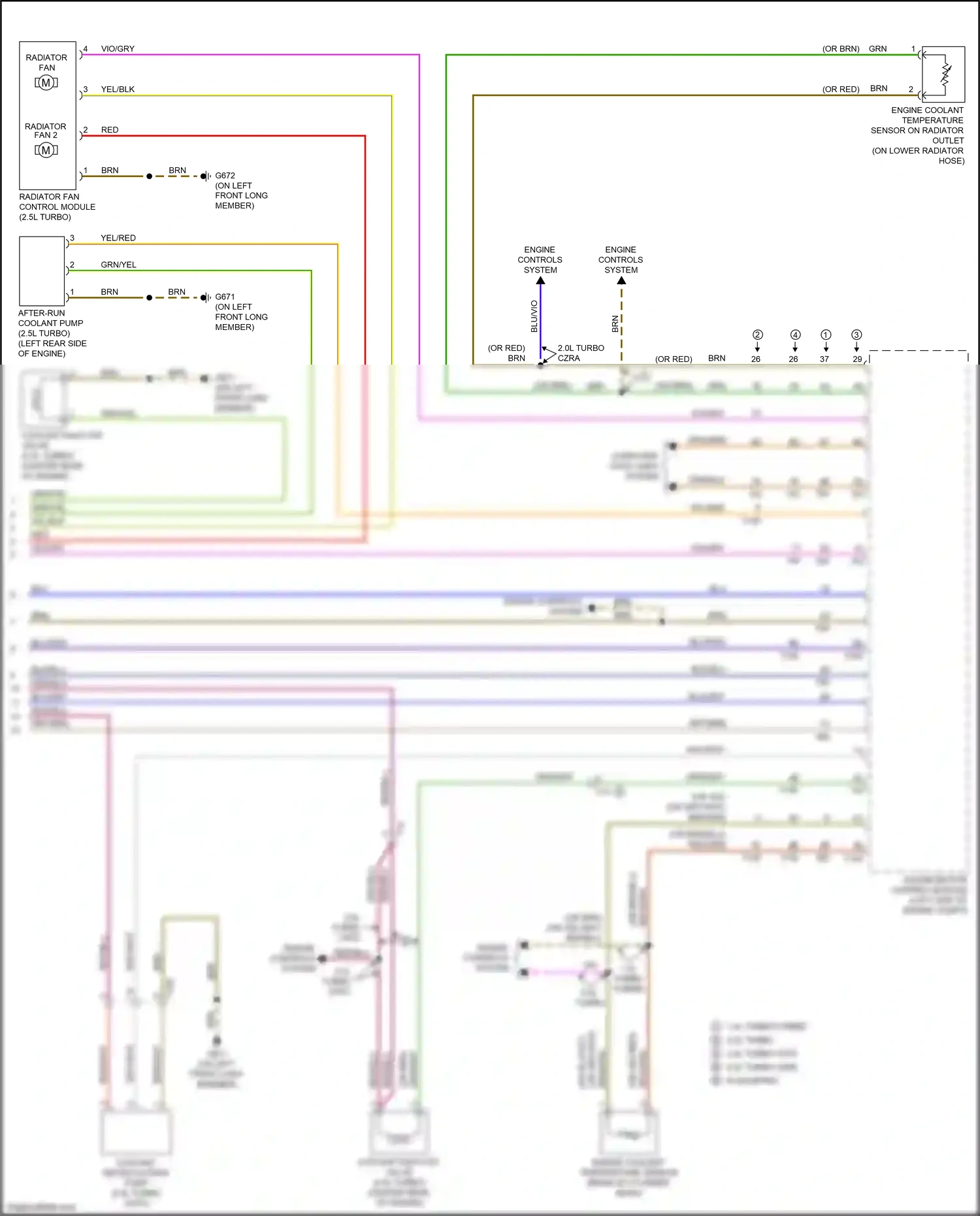Wiring diagram engine/motor control module for Audi A3 8V facelift (2016-2020) (2 of 13)
