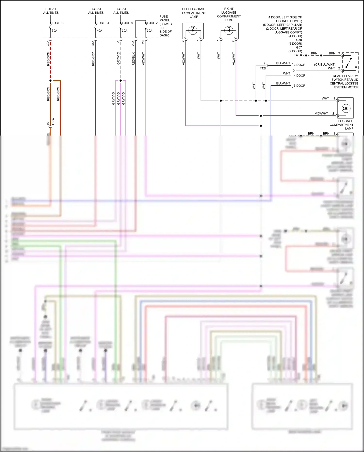 Wiring diagram fuse 39 for Audi A3 8V facelift (2016-2020) (2 of 10)