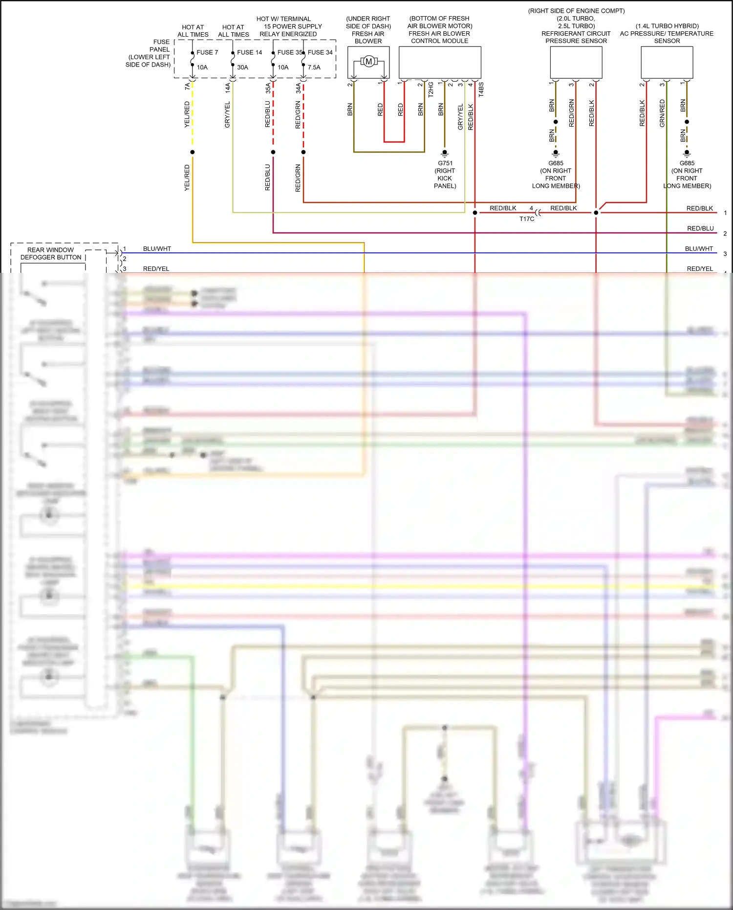 Wiring diagram fuse 7 for Audi A3 8V facelift (2016-2020) (1 of 8)