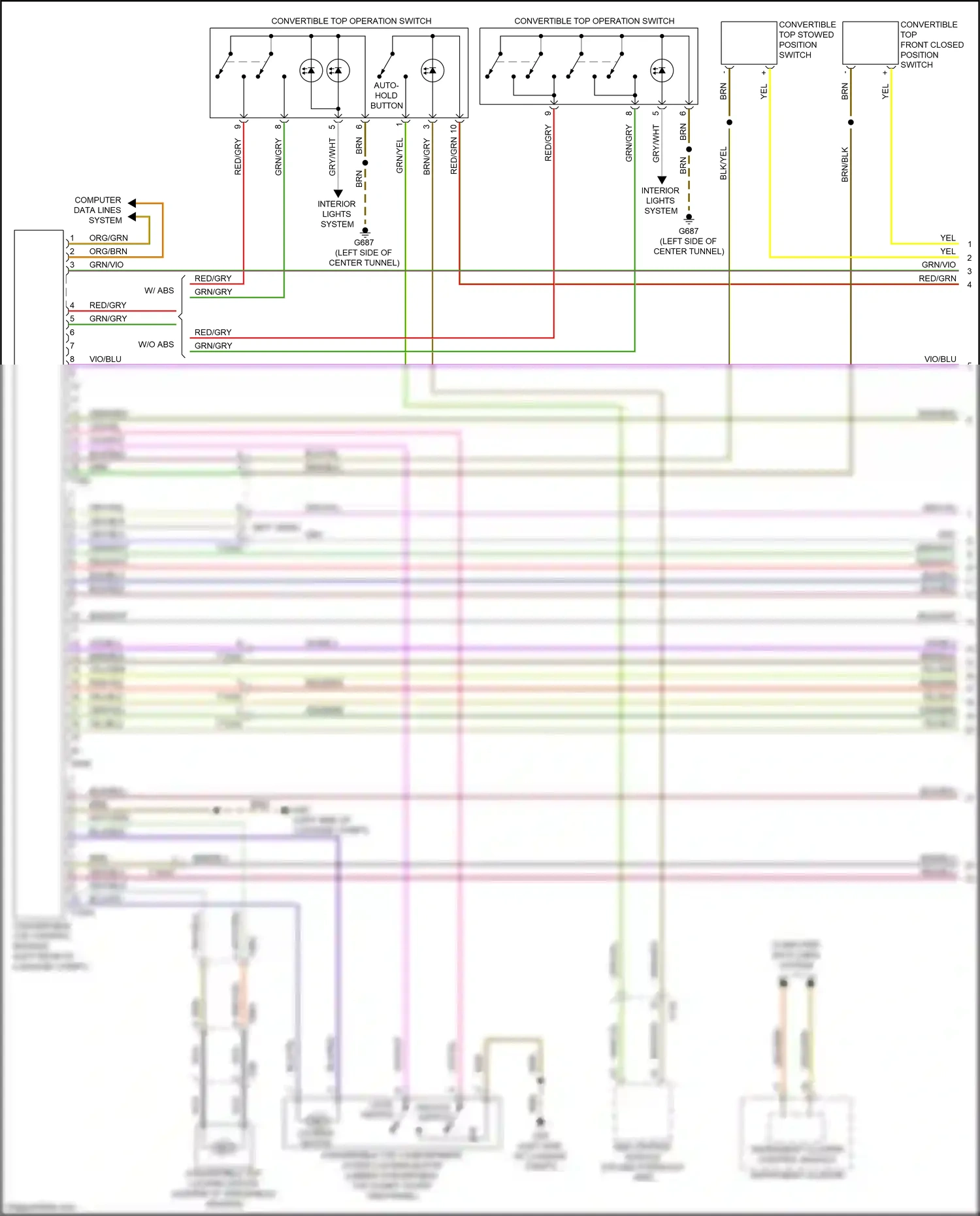 Wiring diagram grn/red for Audi A3 8V facelift (2016-2020) (13 of 32)