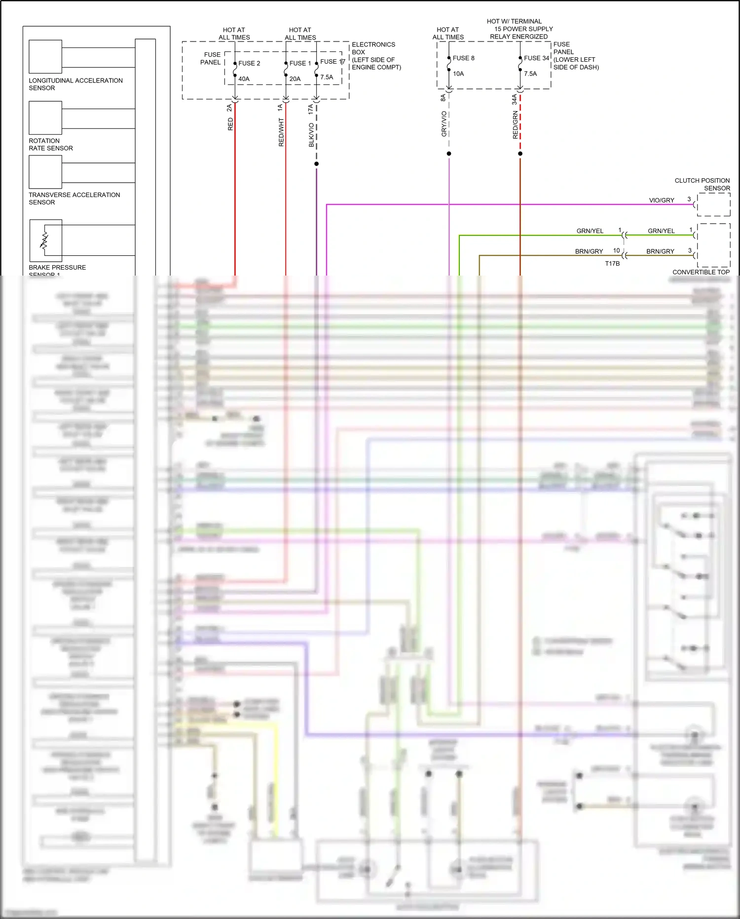 Wiring diagram gry/red for Audi A3 8V facelift (2016-2020) (3 of 26)