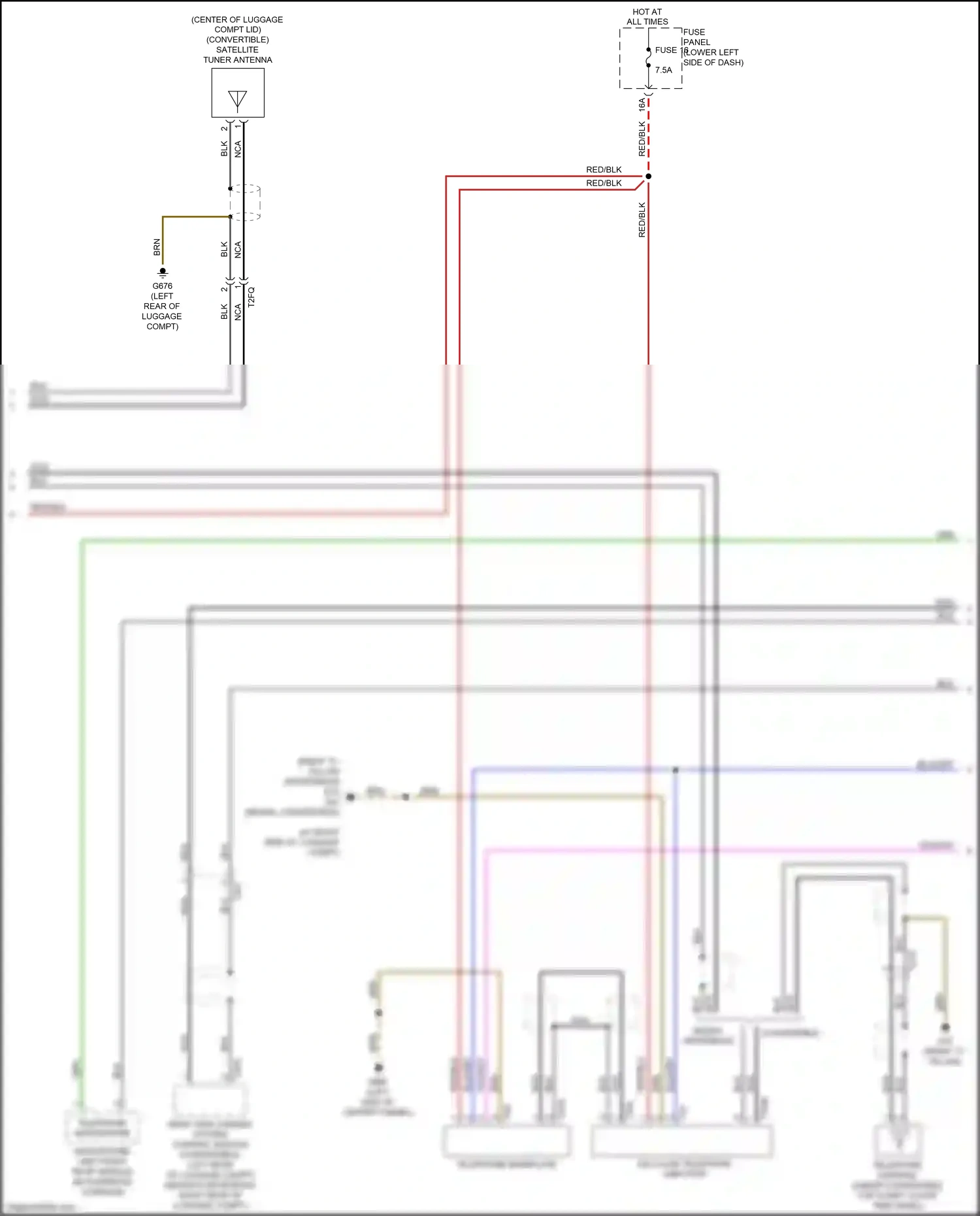Wiring diagram microphone unit front roof module for Audi A3 8V facelift (2016-2020) (5 of 8)