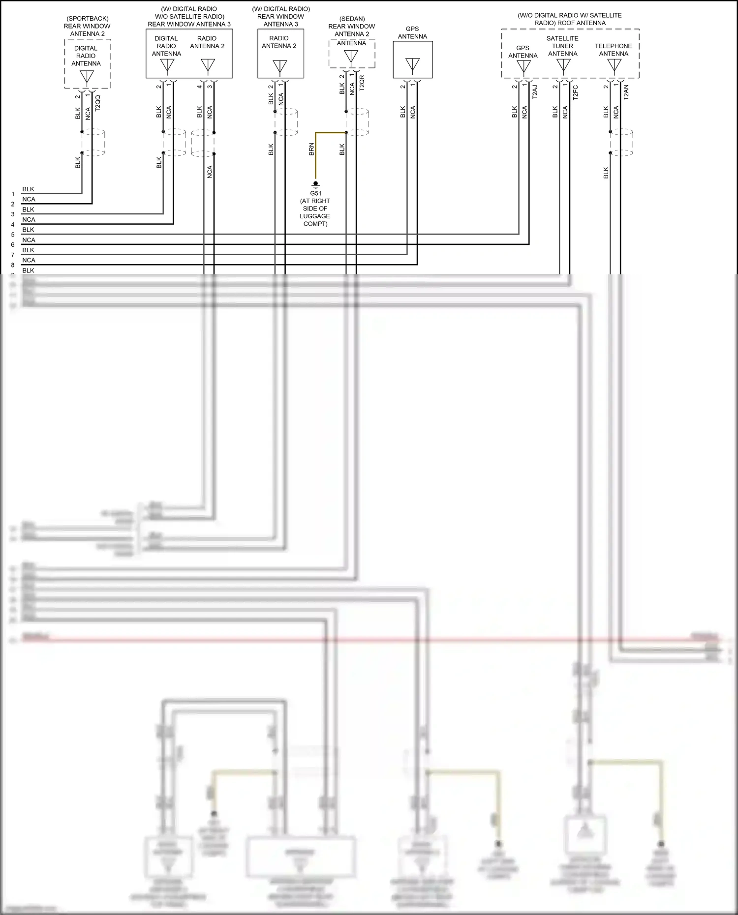 Wiring diagram nca for Audi A3 8V facelift (2016-2020) (40 of 88)