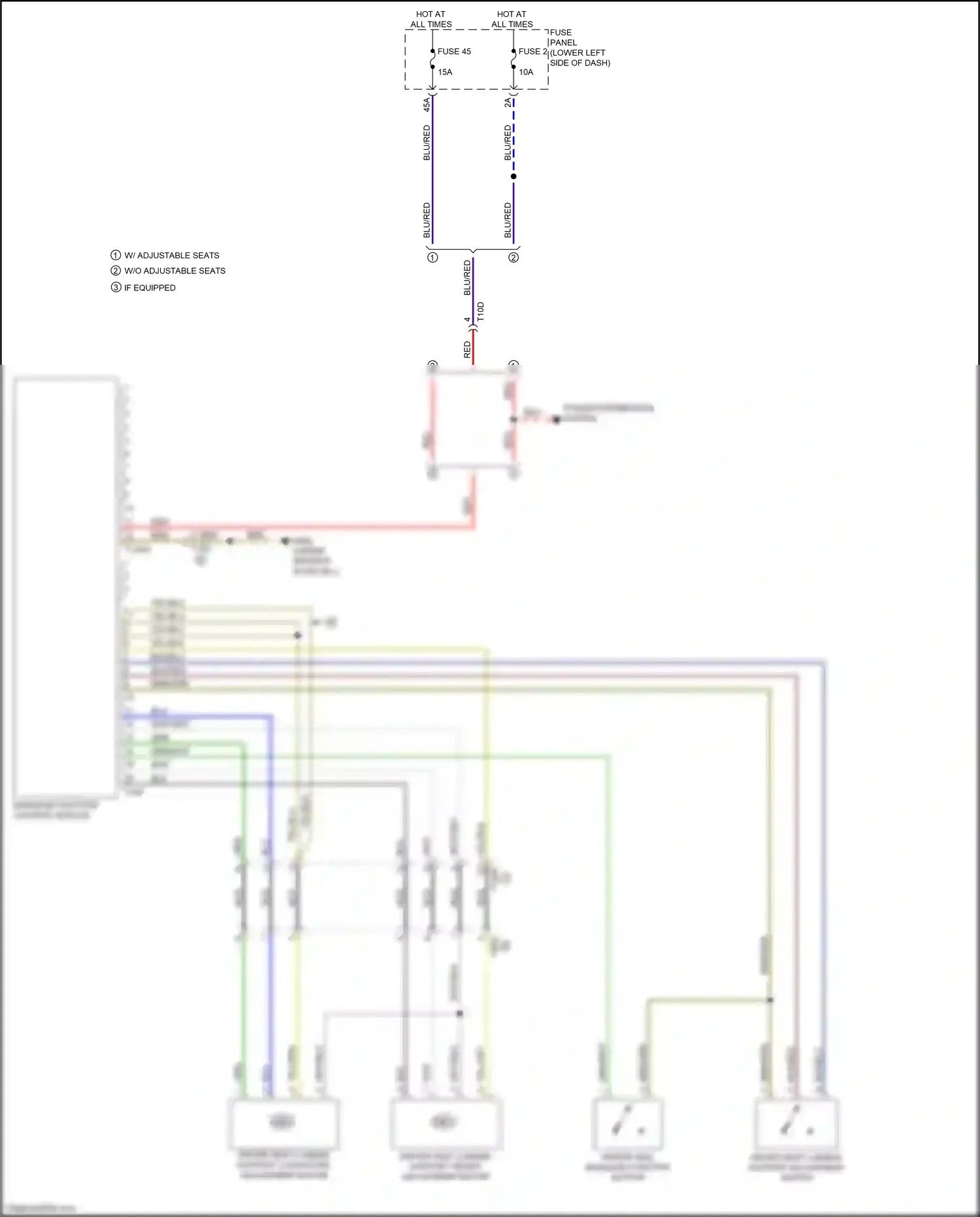 Wiring diagram power distribution system for Audi A3 8V facelift (2016-2020) (1 of 6)