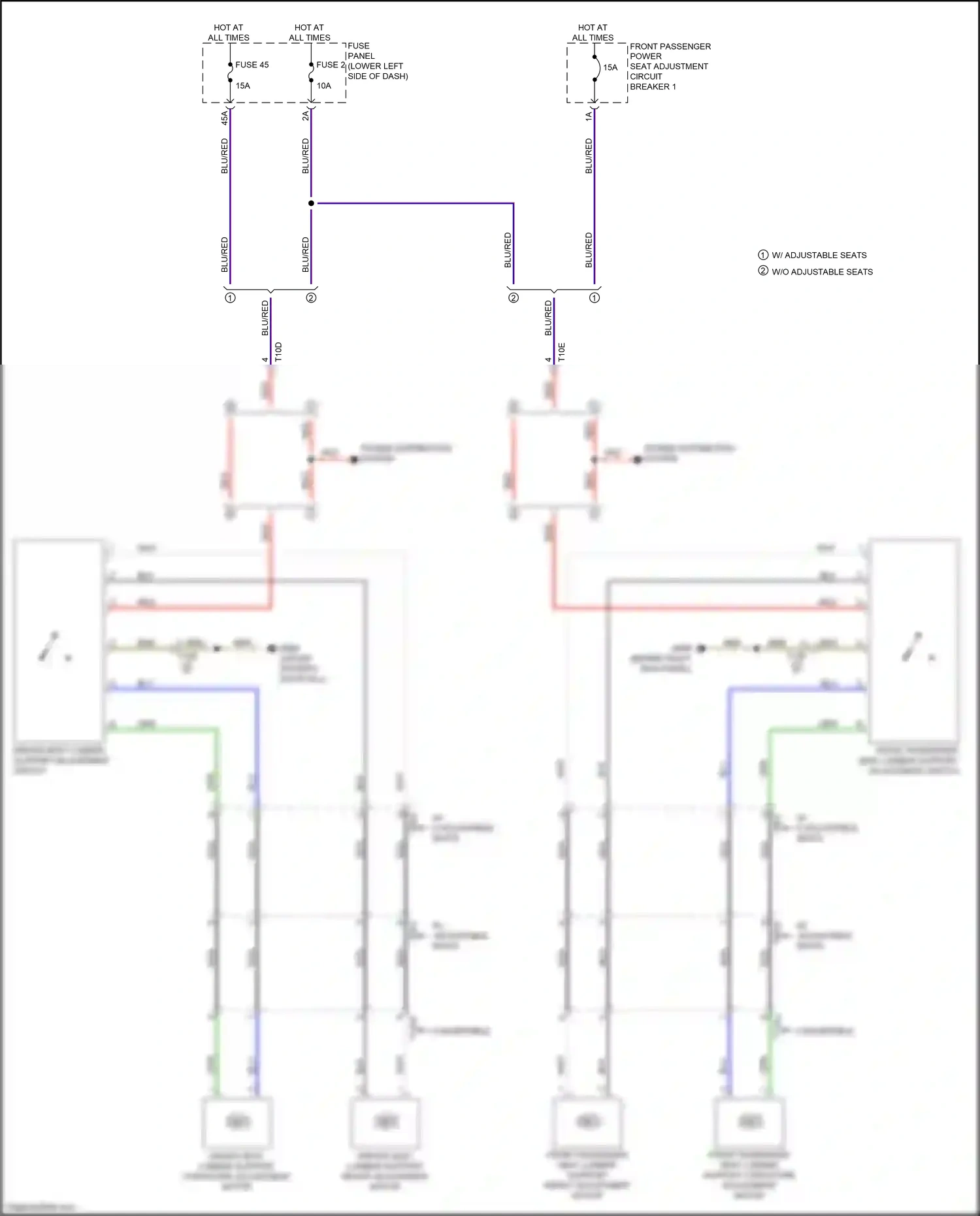 Wiring diagram power distribution system for Audi A3 8V facelift (2016-2020) (2 of 6)