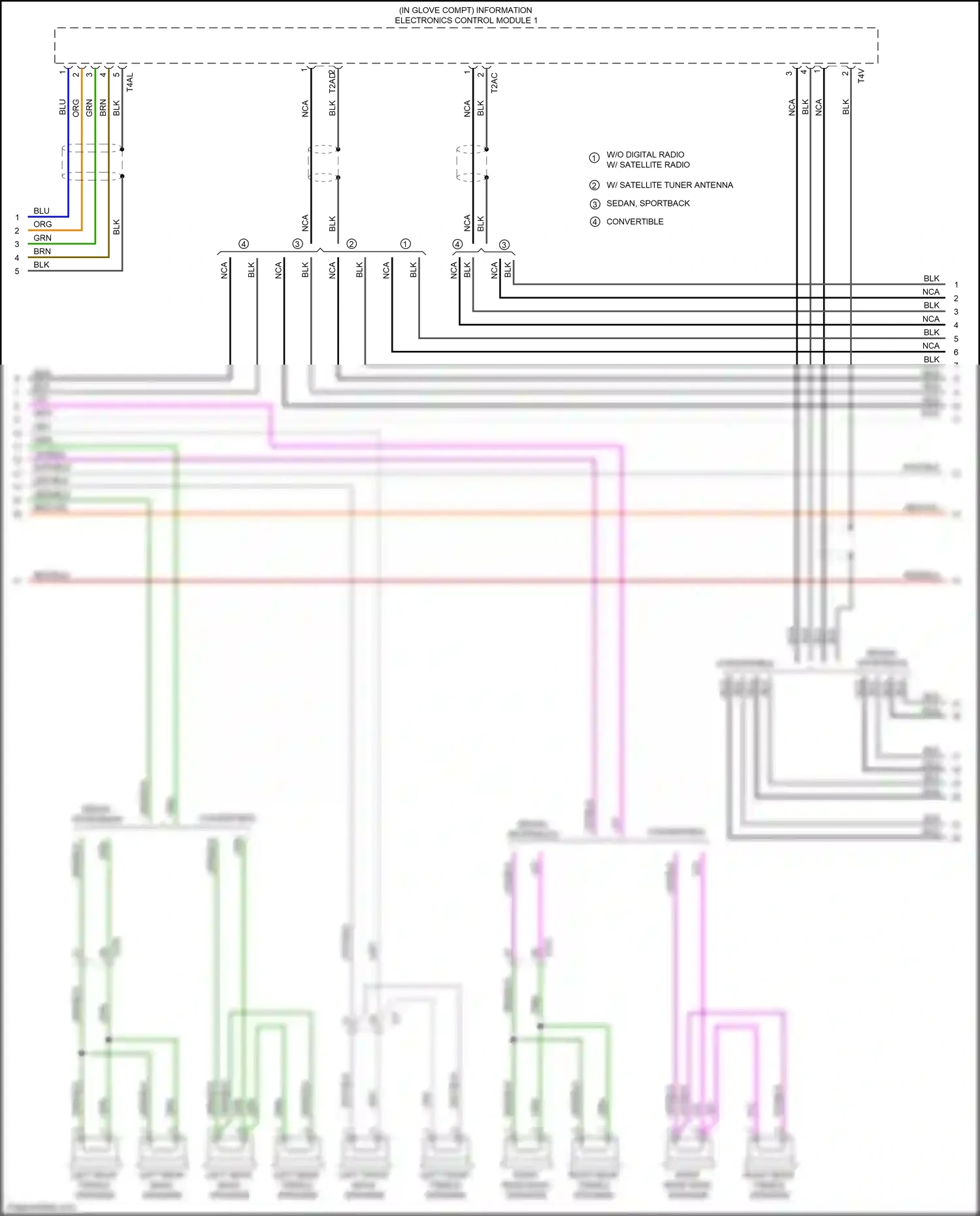 Wiring diagram vio/blk for Audi A3 8V facelift (2016-2020) (7 of 19)