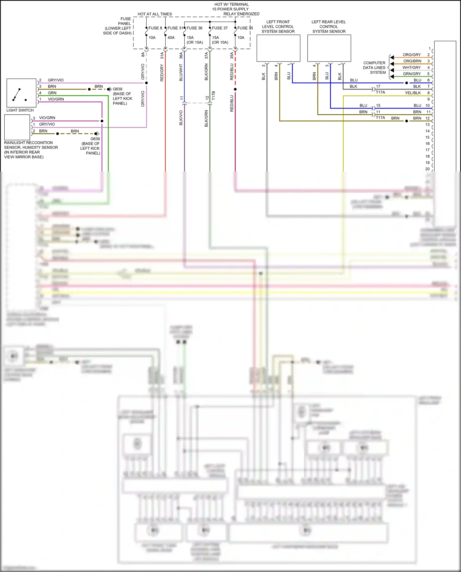 Wiring diagram wht/yel for Audi A3 8V facelift (2016-2020) (6 of 17)