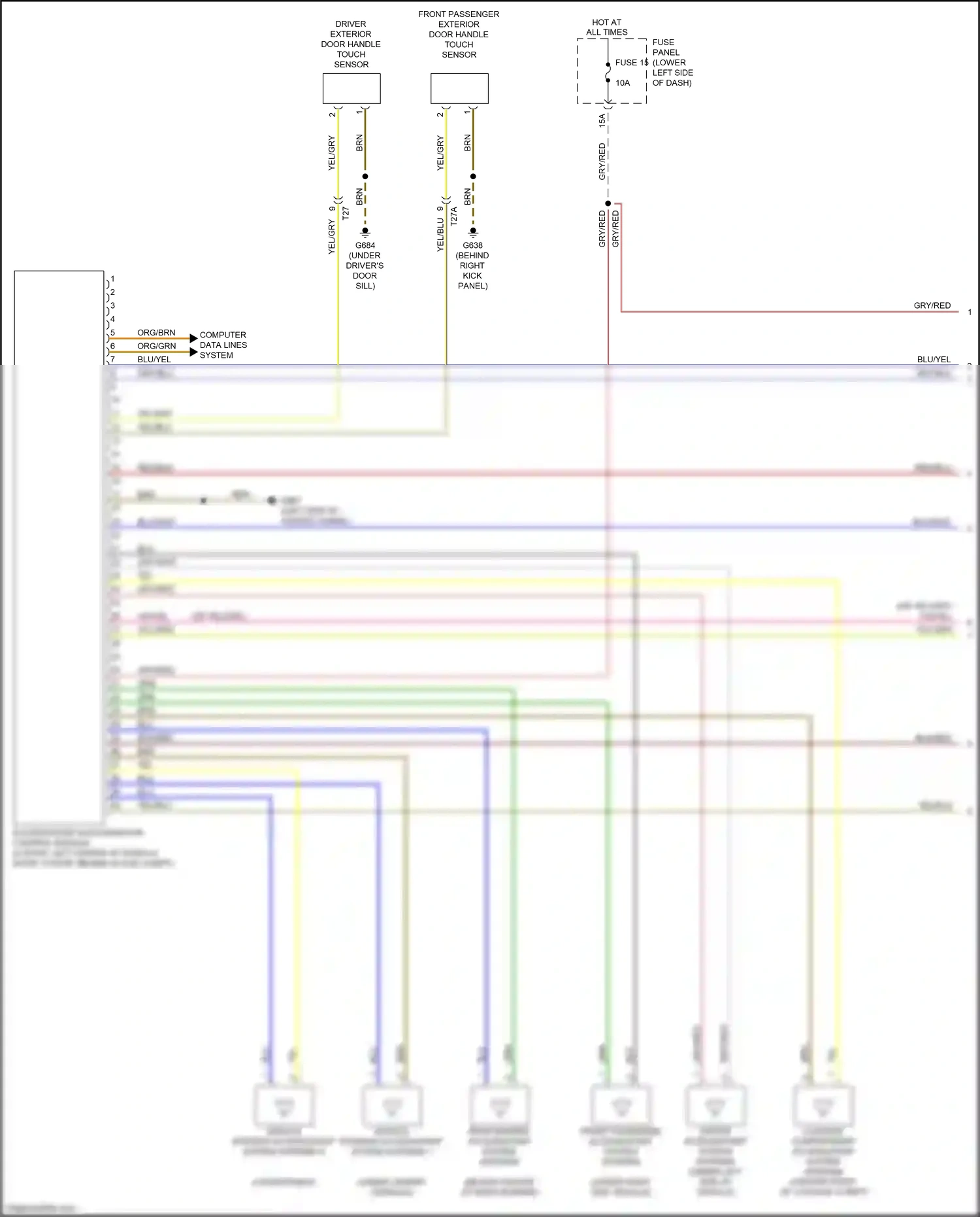 Wiring diagram yel for Audi A3 8V facelift (2016-2020) (21 of 67)