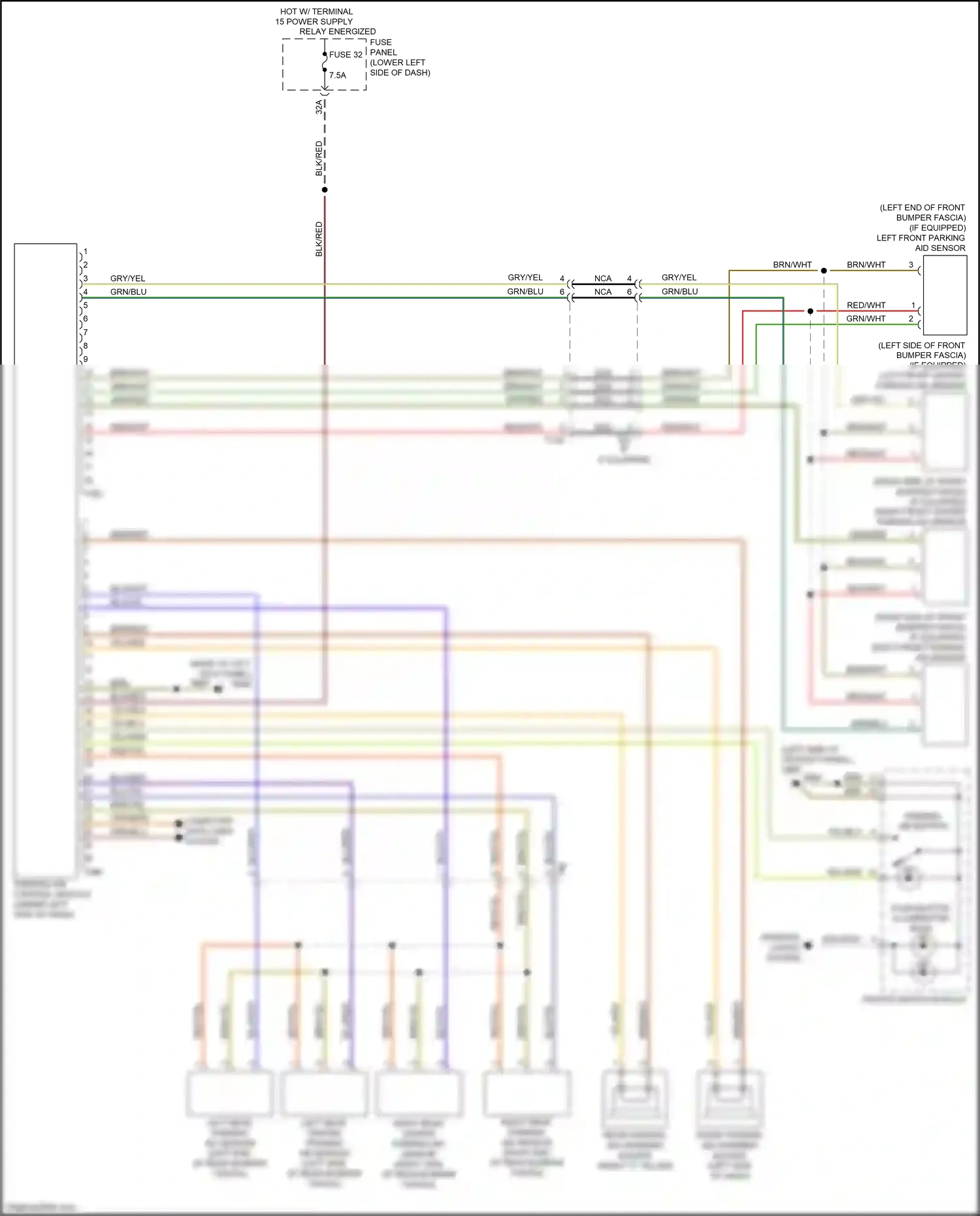 Wiring diagram yel/red for Audi A3 8V facelift (2016-2020) (2 of 17)