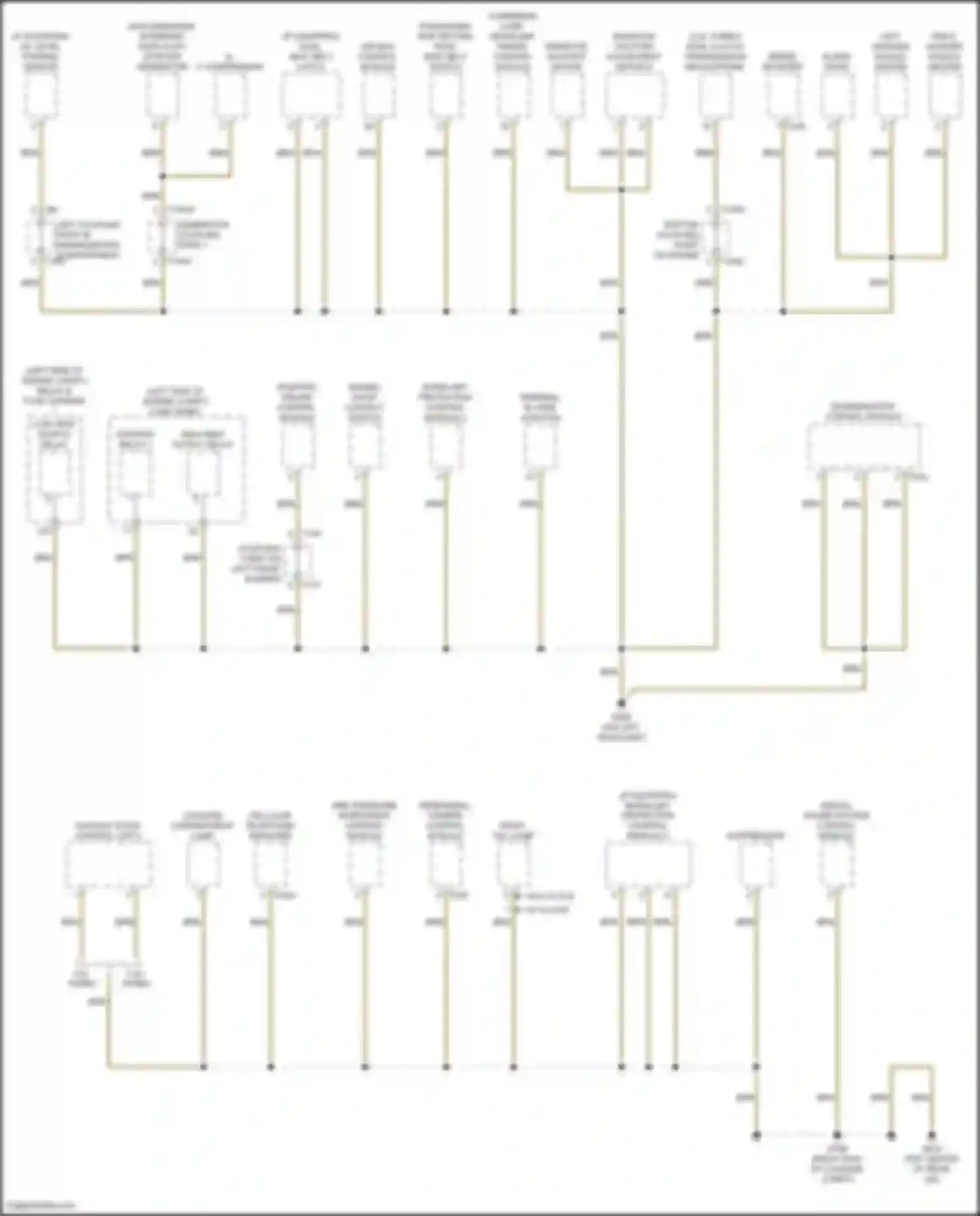 A3 Audi 8Y (2020-2024): Ground distribution circuit (1 of 7)